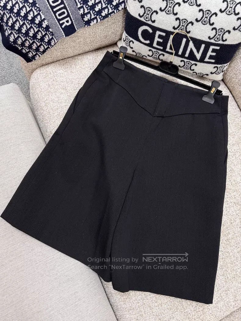 Chanel Chanel Bermuda wool pants five-point suit pants Size 26" / US 2 / IT 38 - 3 Thumbnail