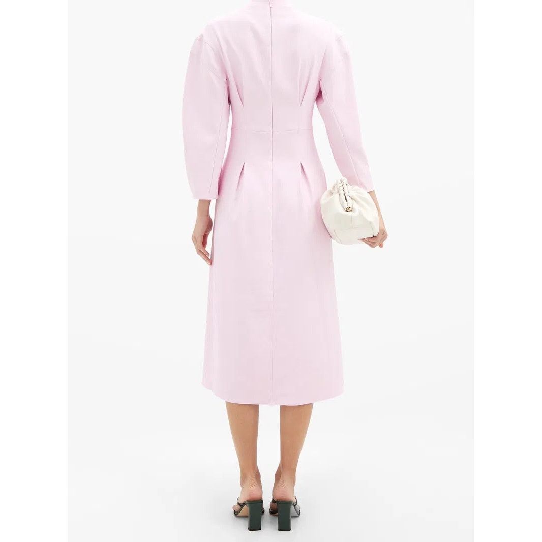 Tibi TIBI Lace-Up Crepe Midi Dress Purple Lilac Size 8 Size M / US 6-8 / IT 42-44 - 2 Thumbnail