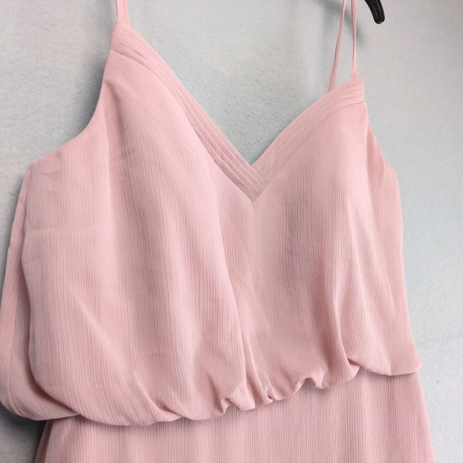 Other Azazie Rebecca Dusty Rose Chiffon Floor-Length Dress Gown 10 Size L / US 10 / IT 46 - 4 Thumbnail