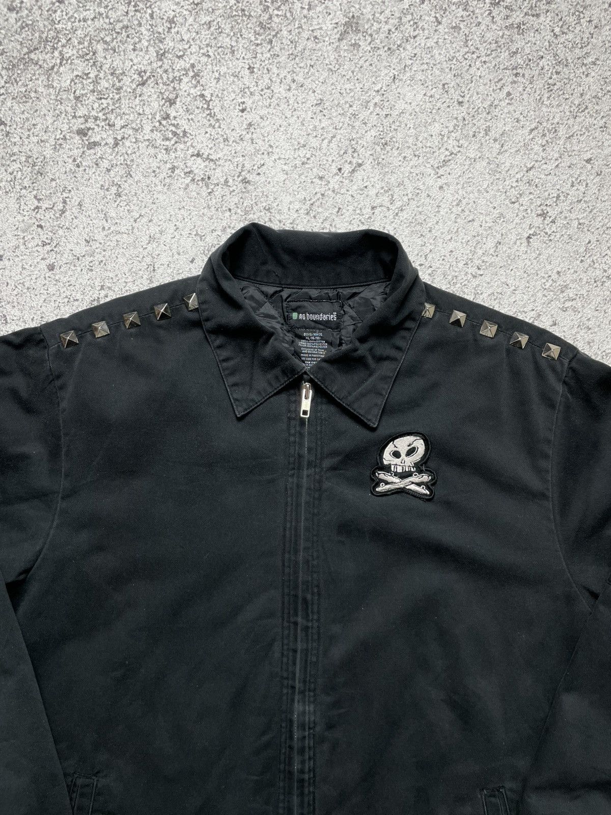 Other 2000s No Boundaries - Skull Punk Studded Work Jacket USA Size US S / EU 44-46 / 1 - 2 Thumbnail