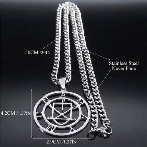 Other Sigil of Amaymon Lucifer Pendant Charms Stainless Necklace Size ONE SIZE - 4 Thumbnail