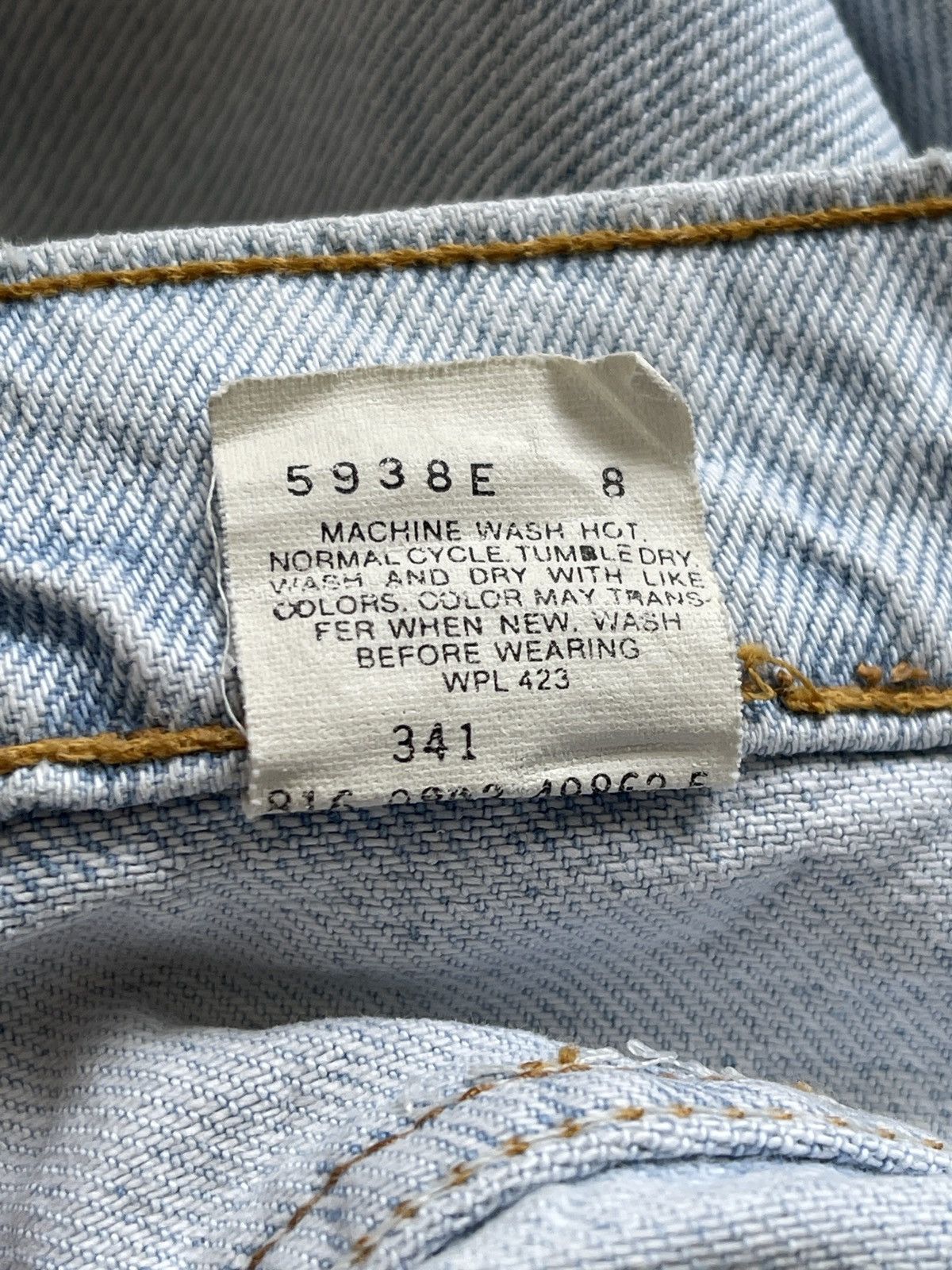Levi's Vintage Clothing Vintage Levis 1 of 1 Reworked Destroyed Denim Size US 33 - 20 Thumbnail