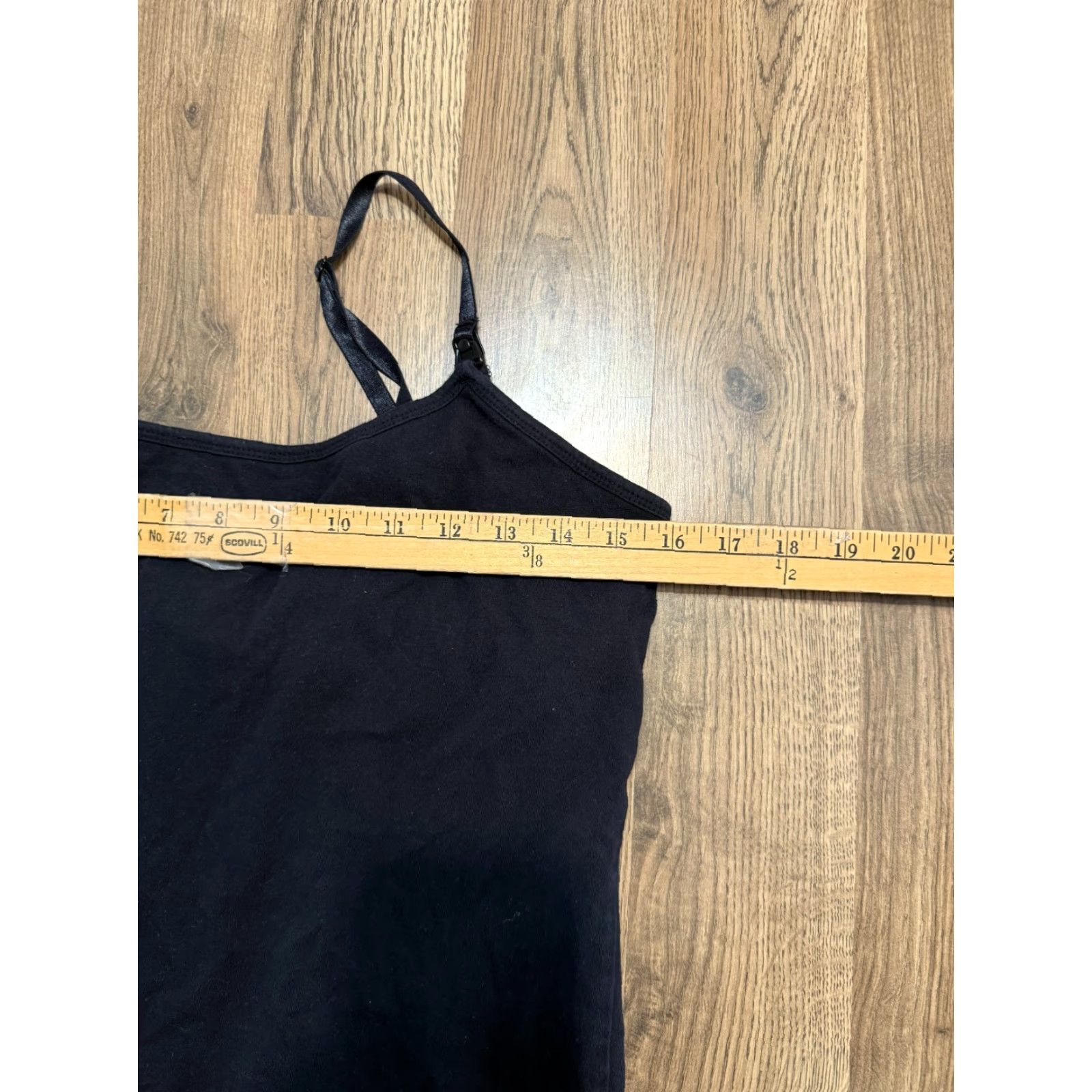 Vintage Motherhood Nursing Shirt Women's Size Medium Black Built in Bra Tank Top Casual Size M / US 6-8 / IT 42-44 - 6 Thumbnail