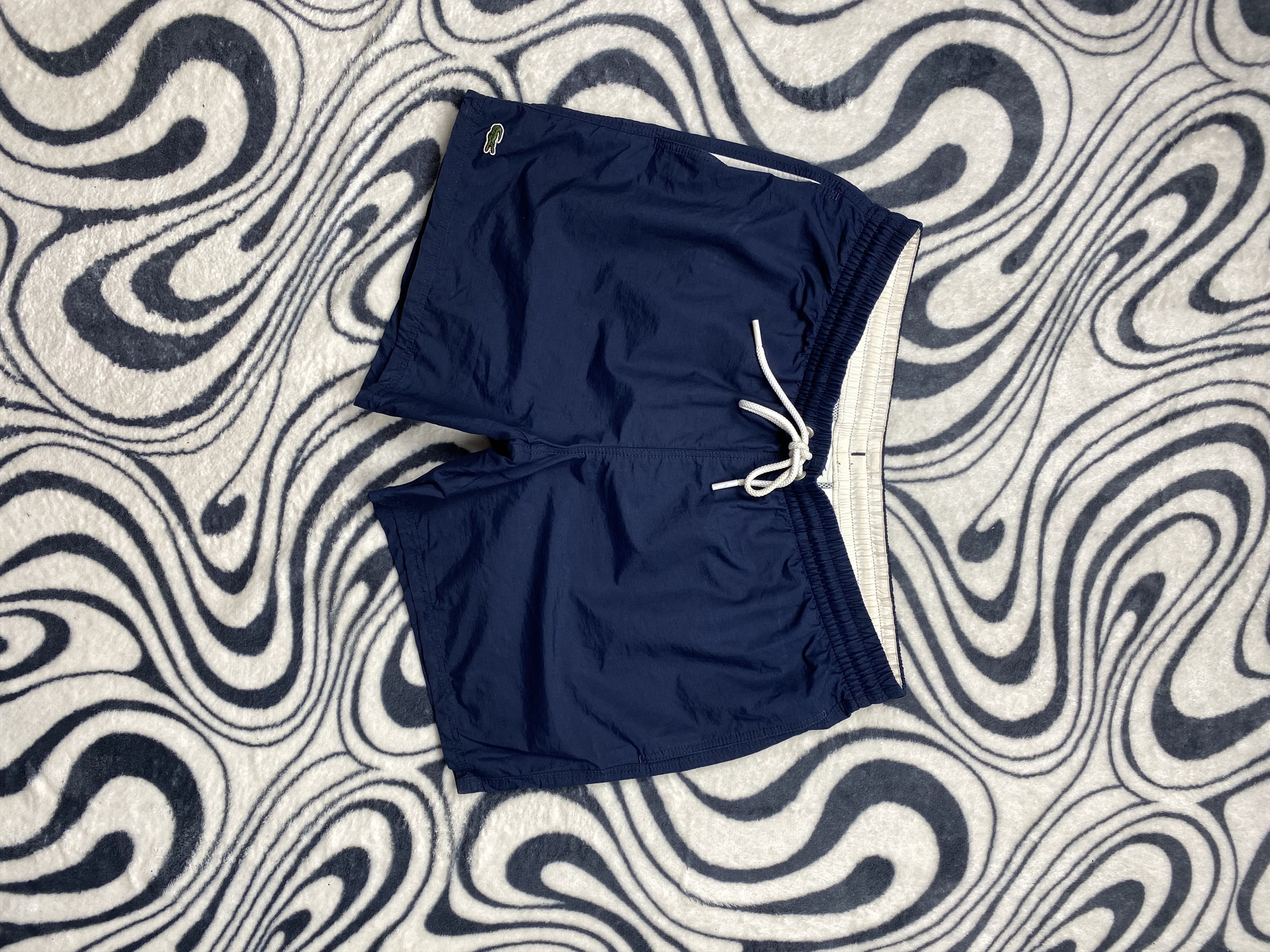 Lacoste × Vintage Lacoste Vintage Mens Nylon Shorts Y2K Size US 32 / EU 48 - 1 Thumbnail