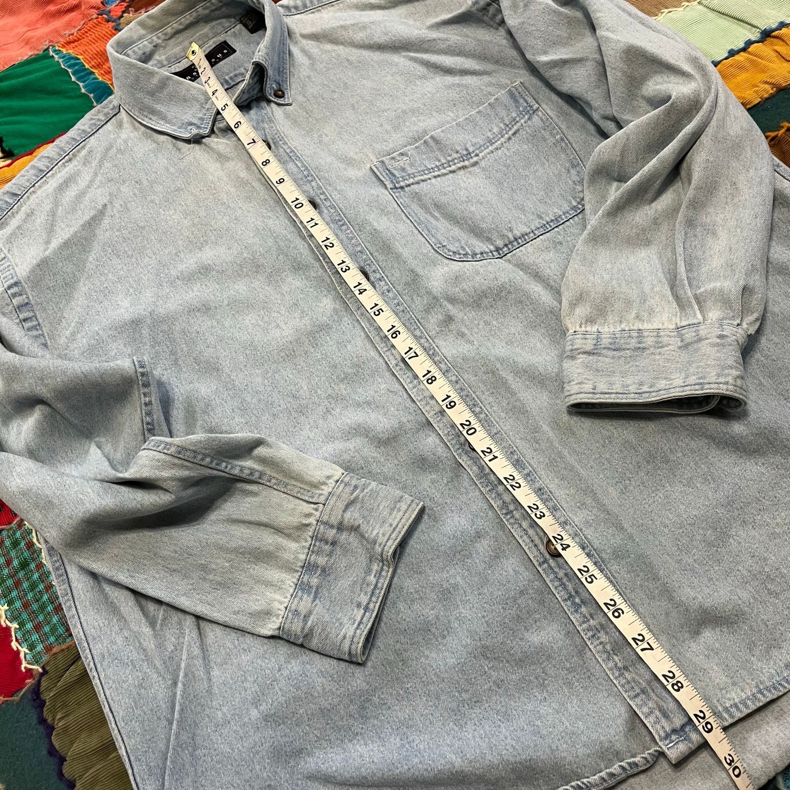 Consensus Sportswear Consensus Faded Out Light Denim Button Up Long Sleeve Large Size US L / EU 52-54 / 3 - 4 Thumbnail