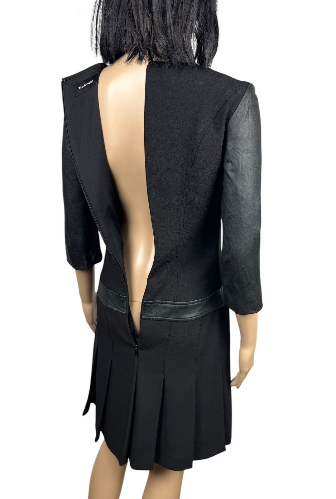 The Kooples The Kooples Midi Pleated Dress Polyester-Leather size 32 Size XXS / US 00 / IT 34 - 8 Thumbnail