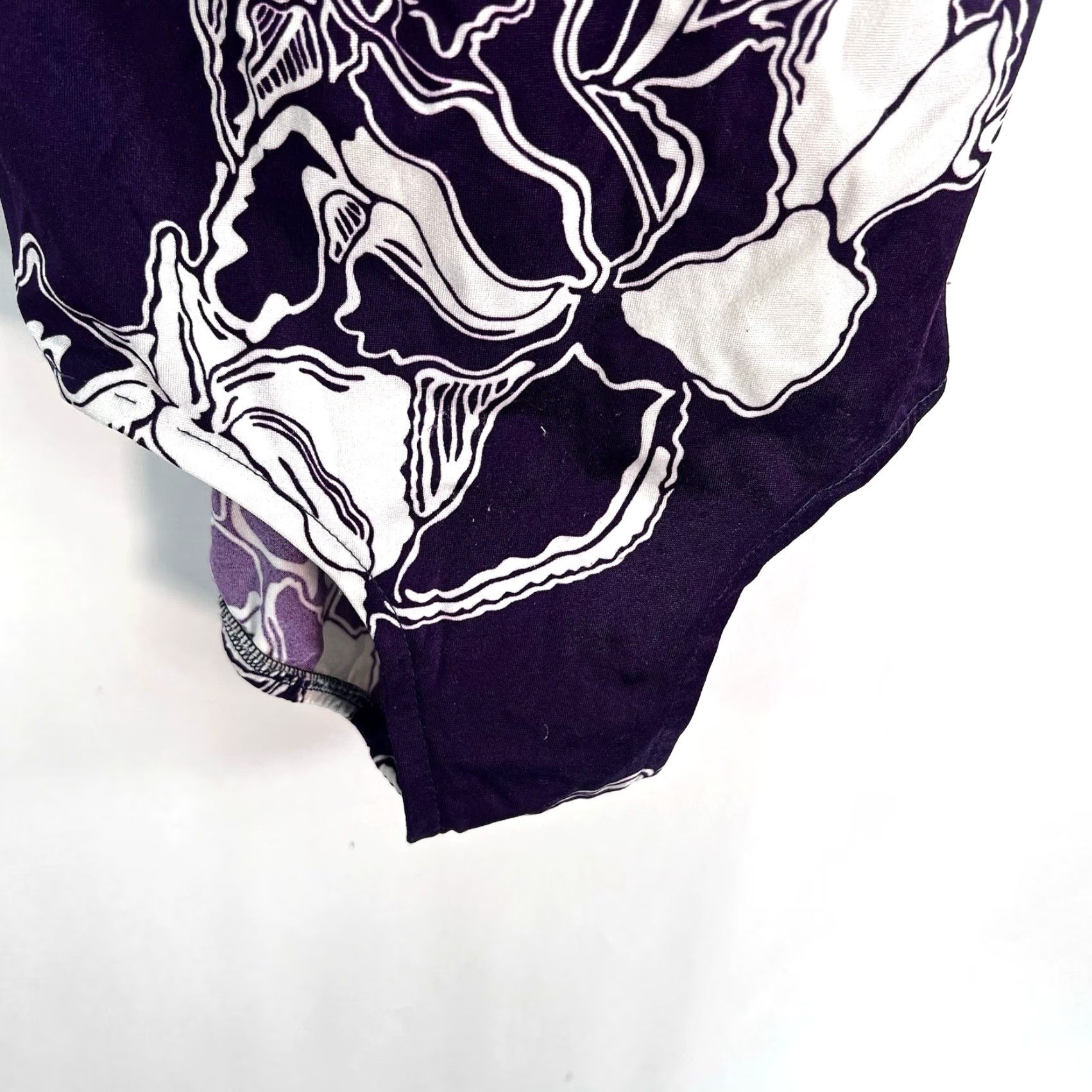 Vintage VINTAGE Rose Marie Reid Swimsuit 14 Women's 1960s Purple Boho Bathing Suit Retro Nylon Size ONE SIZE - 3 Thumbnail
