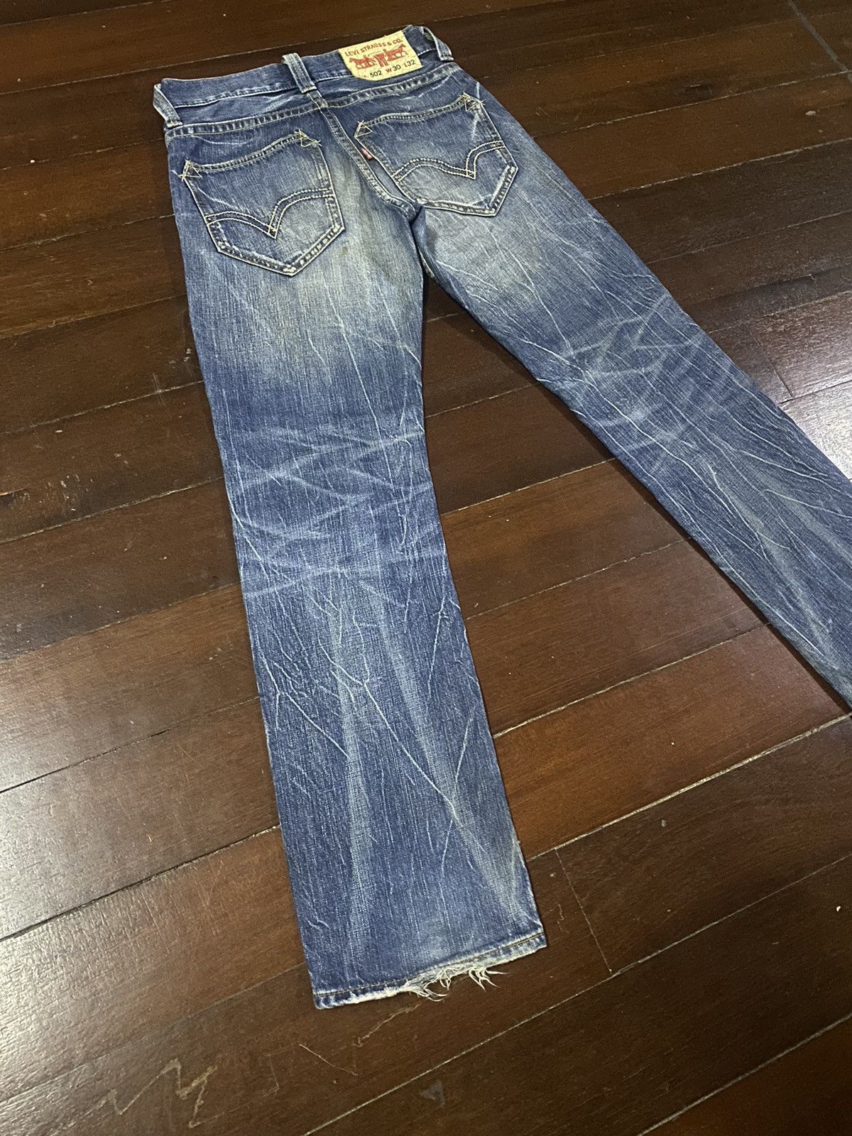 Levi's Fire 🔥 LEVIS 502 mud wash dirty distressed claw mark Size US 32 / EU 48 - 2 Thumbnail