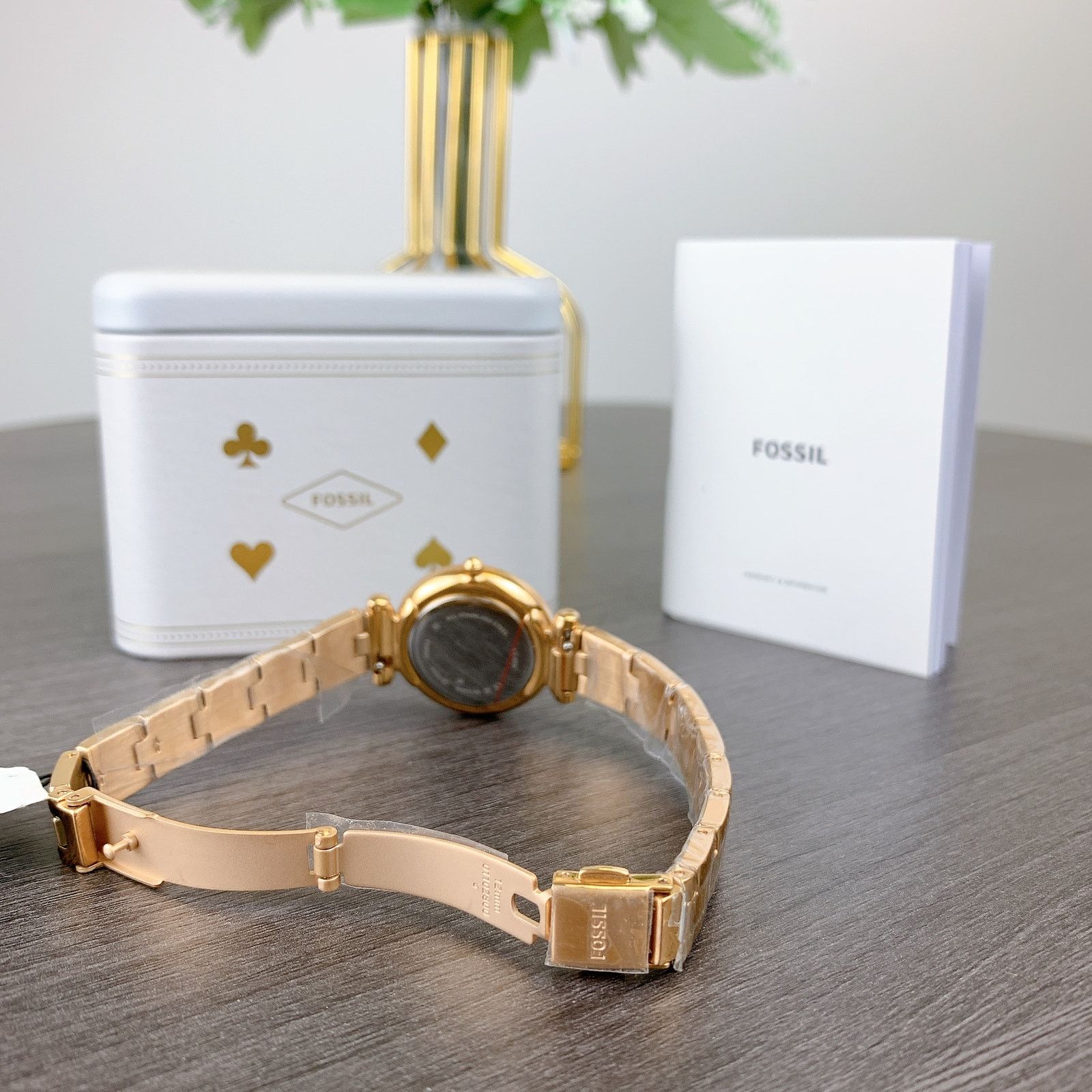 Fossil Fossil ES5202 Carlie Three-Hand Rose Gold-Stainless Watch Size ONE SIZE - 2 Thumbnail
