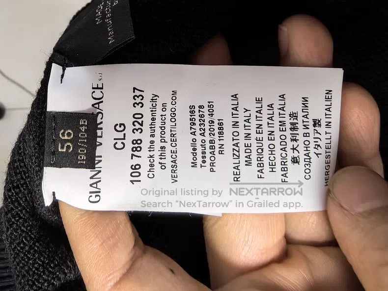 Versace Versace Medusa large logo zipper knit jacket embroidered o Size US M / EU 48-50 / 2 - 4 Thumbnail
