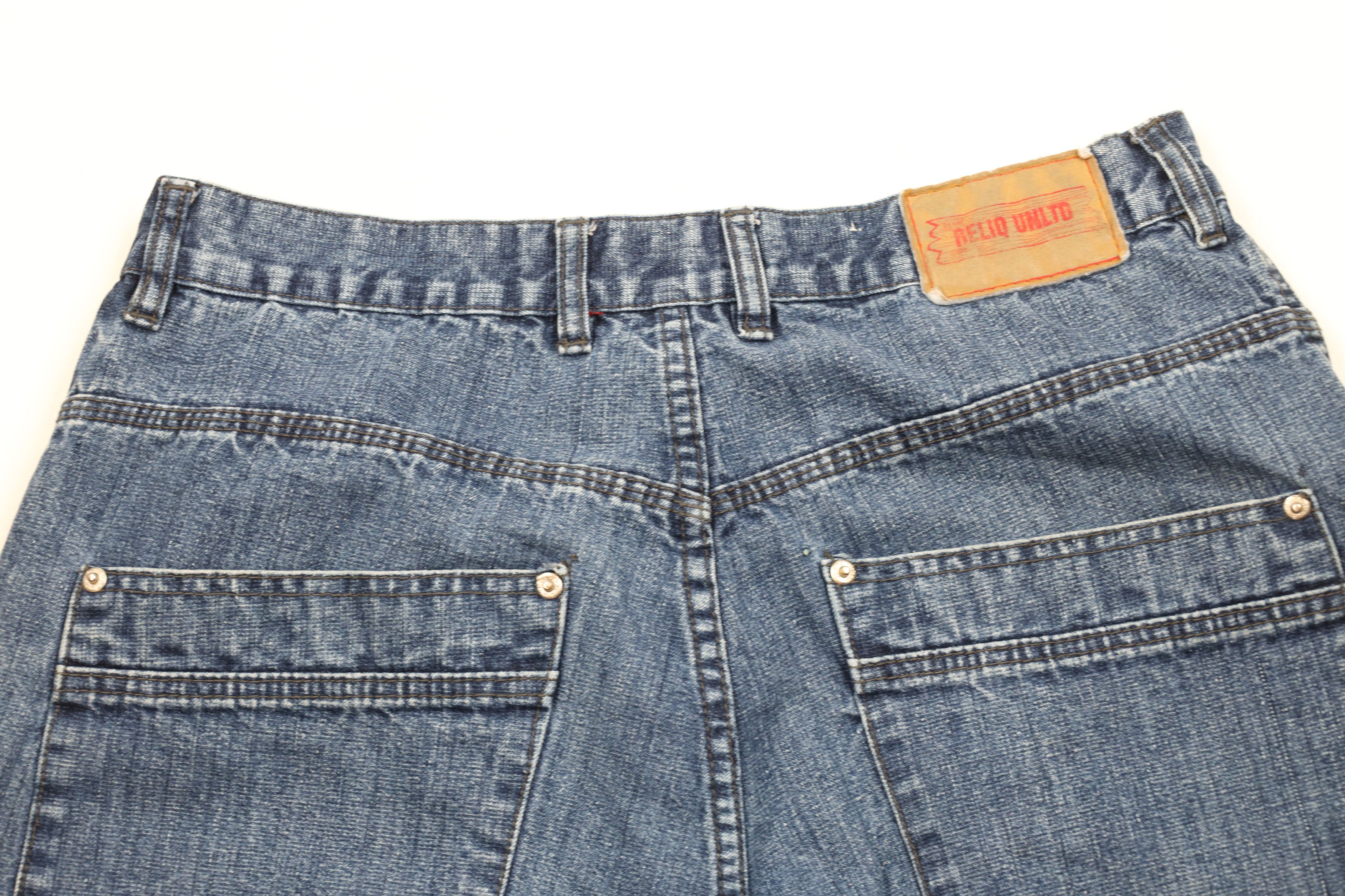 Vintage Vintage Y2K Streetwear Baggy Loose Fit Denim Cargo Shorts Size US 34 / EU 50 - 10 Thumbnail