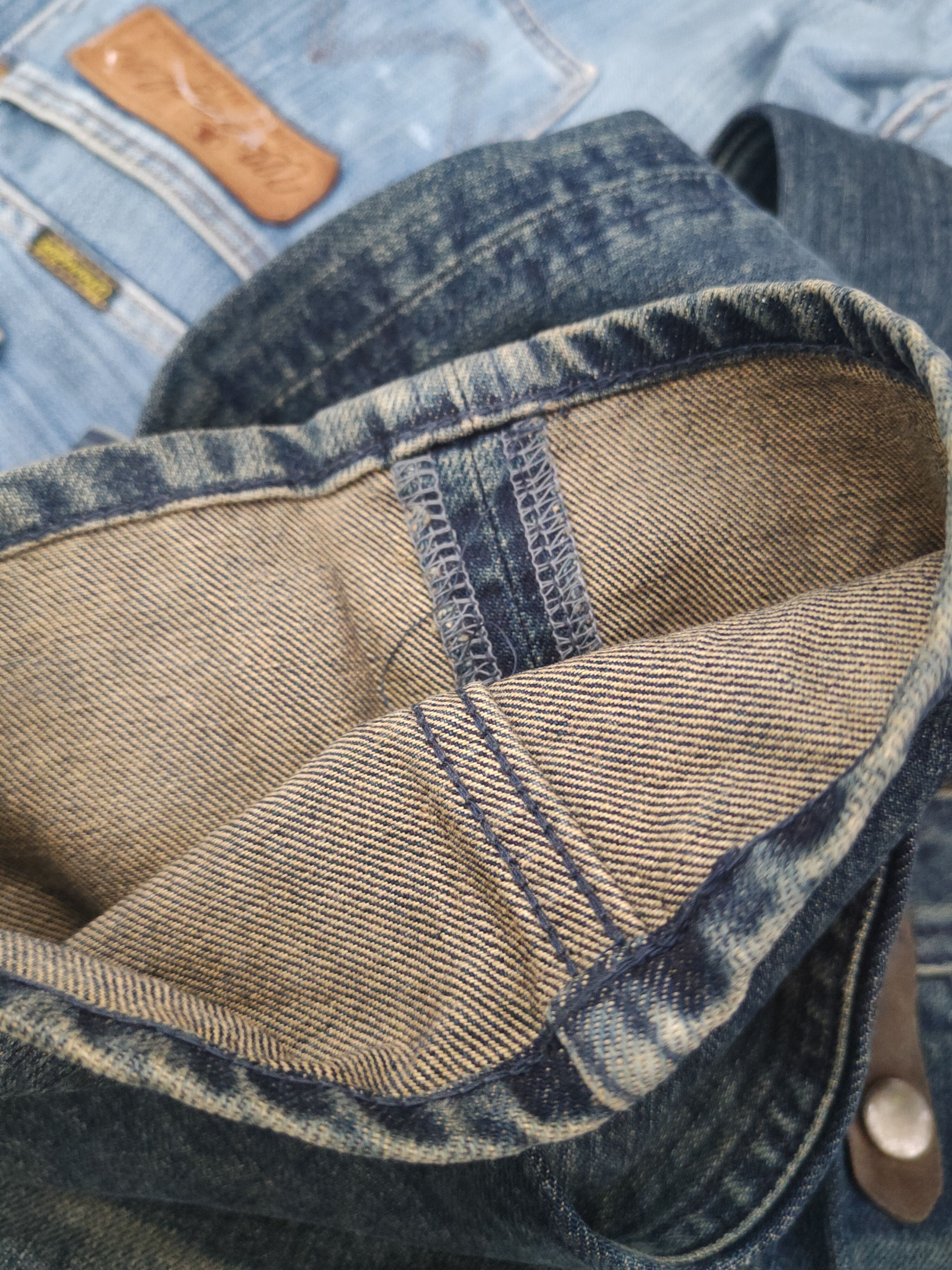 Japanese Brand DL Woman on The Verge Dark Blue Ripped denim Jeans #622 Size 28" / US 6 / IT 42 - 13 Thumbnail
