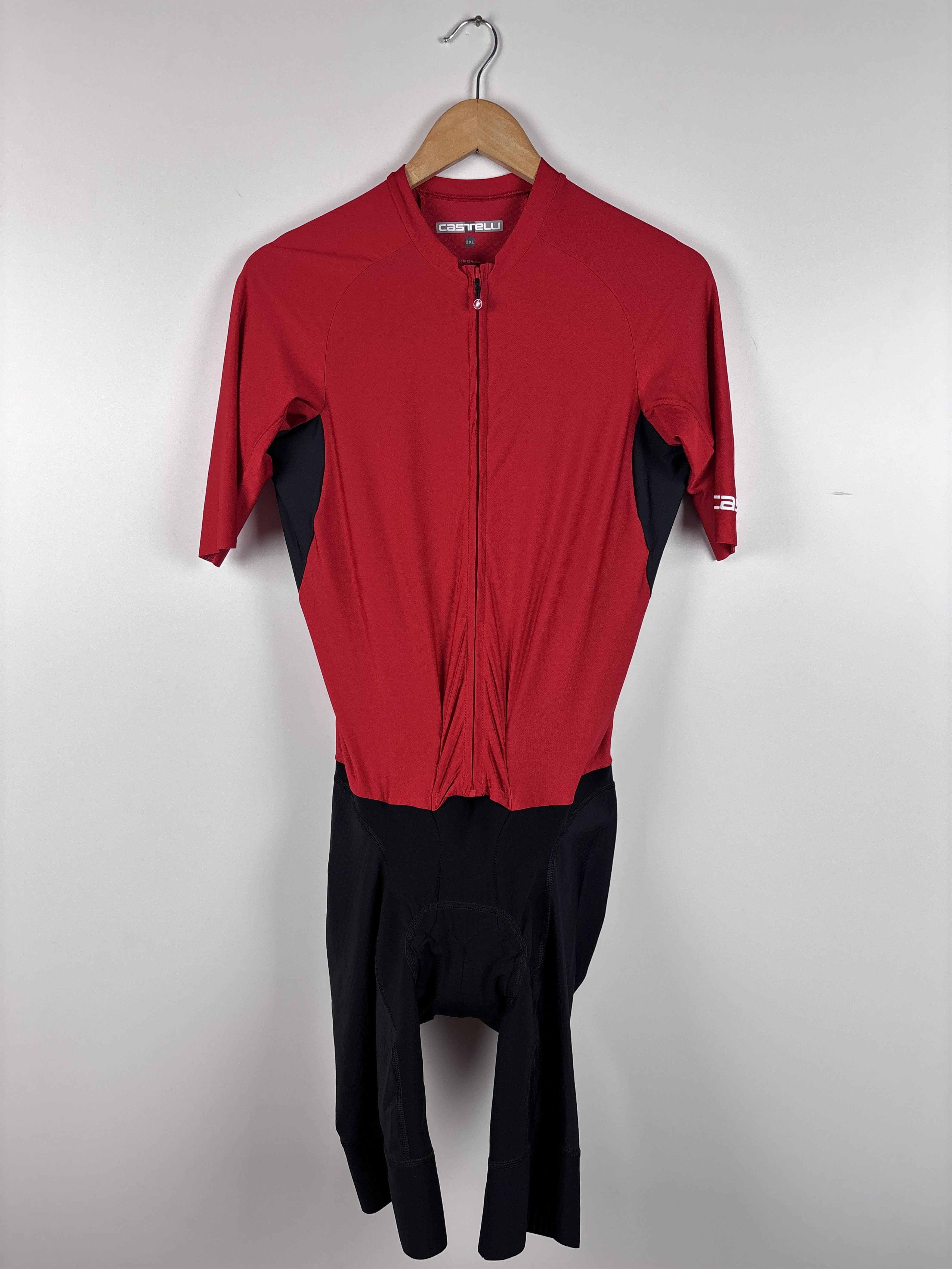 Other Castelli Rosso Corsa Skin Suit Short Sleeve Cycling XL Size US XL / EU 56 / 4 - 1 Thumbnail