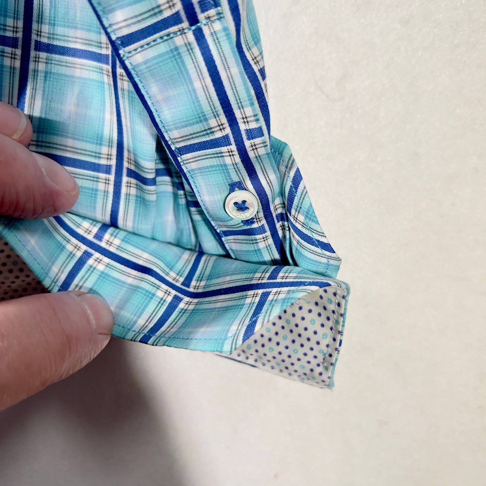 BUGATCHI Bugatchi Uomo Button Shirt XXL ** Shaped Fit ** Flex Cuffs Size US XXL / EU 58 / 5 - 11 Thumbnail