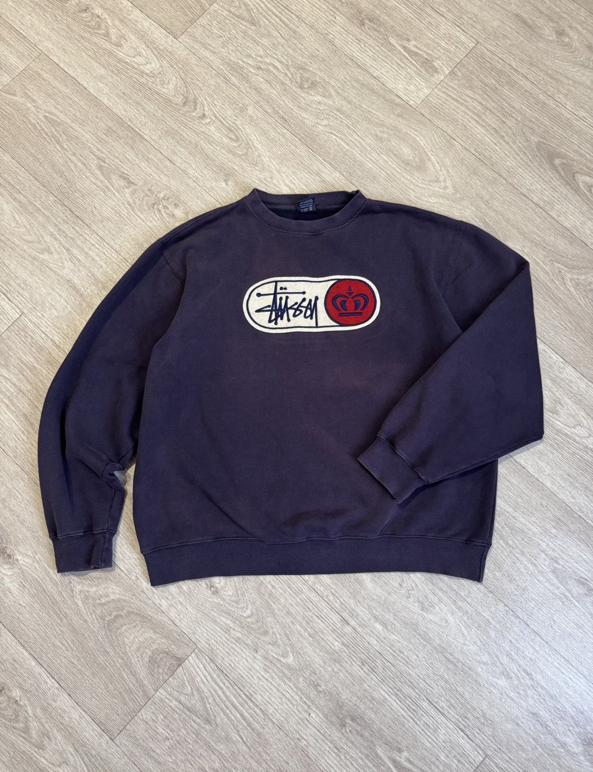 Stussy 🔷Rare Vintage Stussy Big logo Sweatshirt 90s🔷 Size US L / EU 52-54 / 3 - 1 Thumbnail