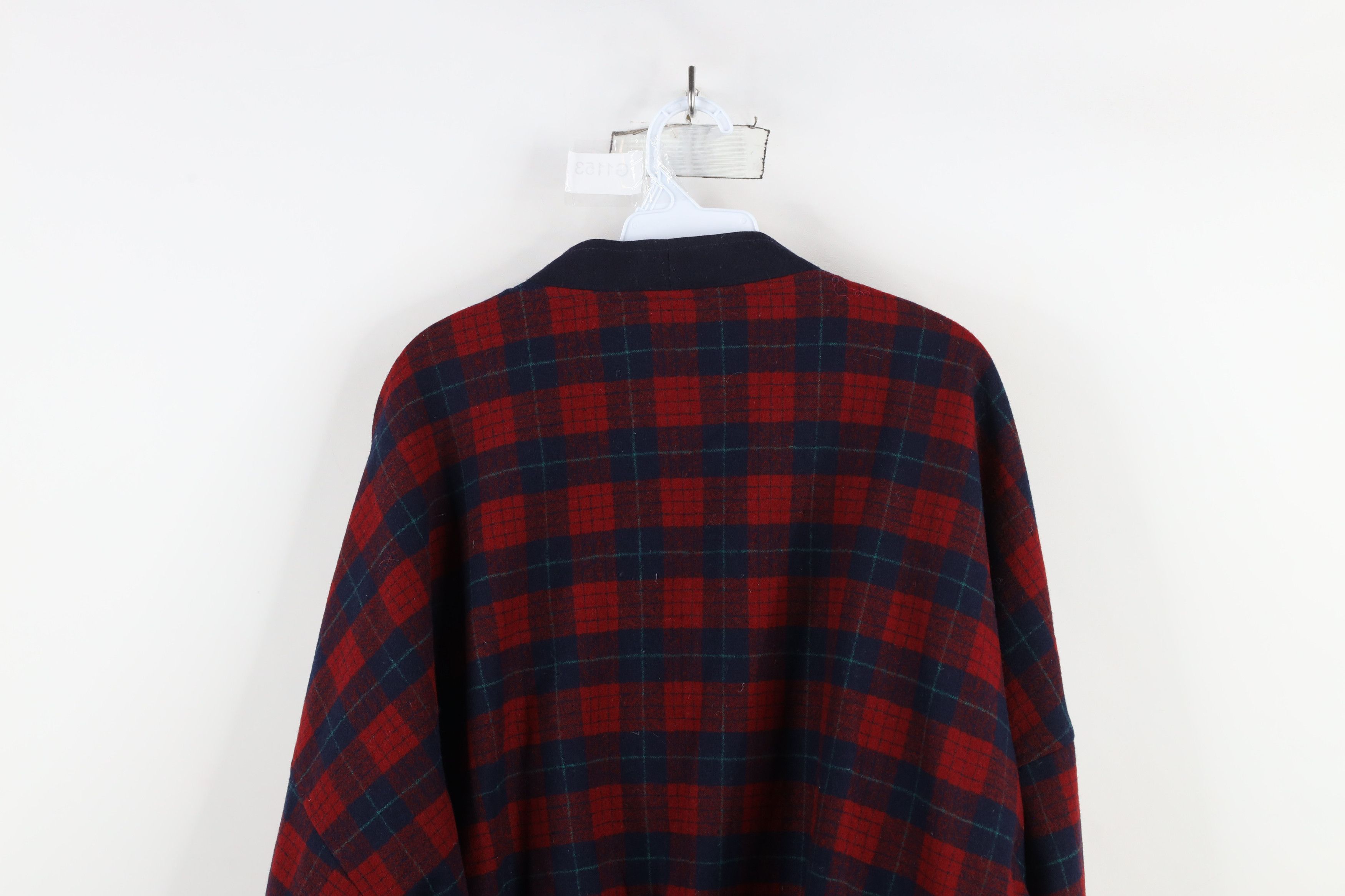 Pendleton × Vintage Vintage 70s Pendleton Virgin Knit Cardigan Sweater Plaid USA Size US XL / EU 56 / 4 - 10 Thumbnail