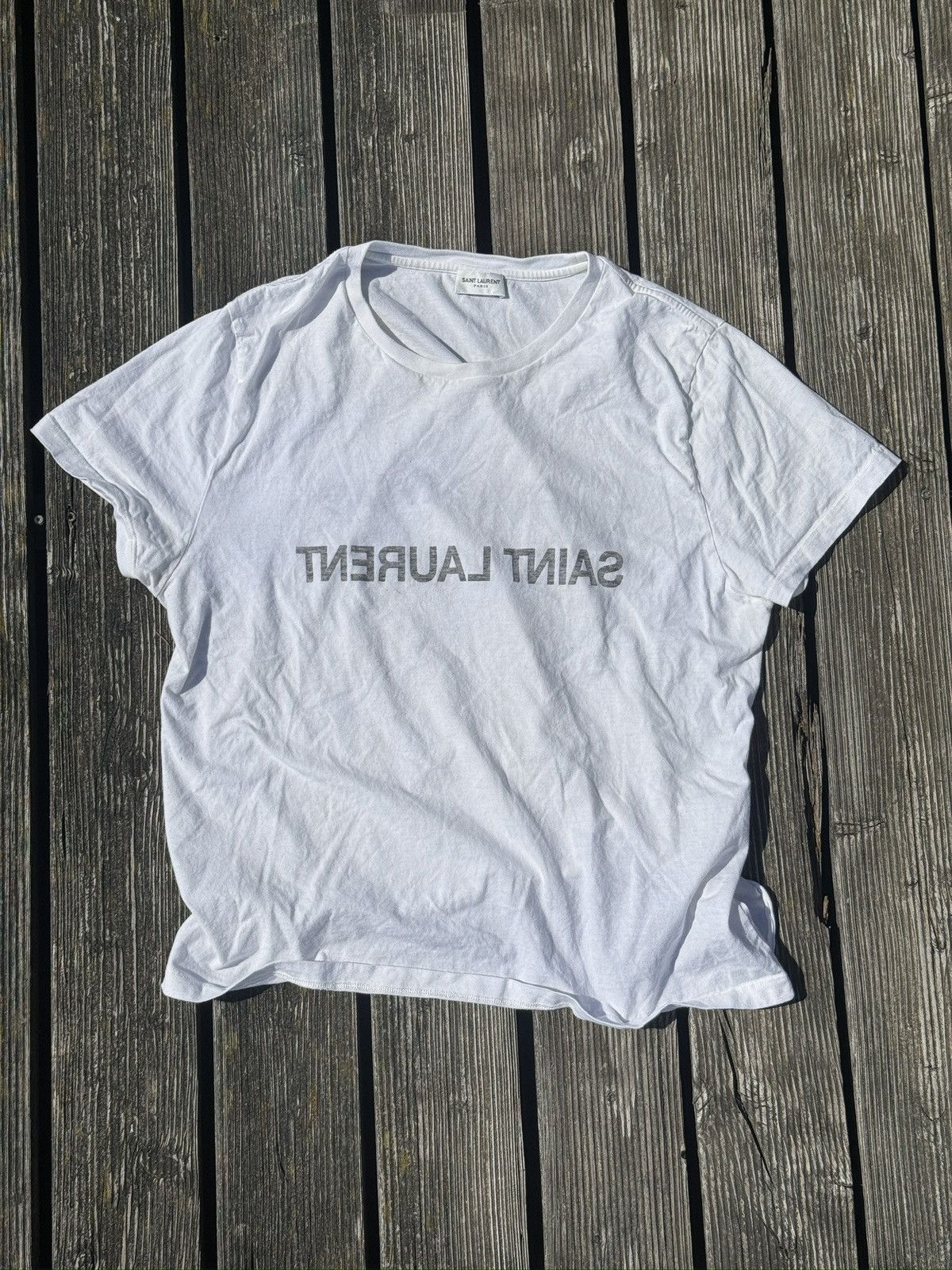 Saint Laurent Paris - Reverse Logo T- Shirt