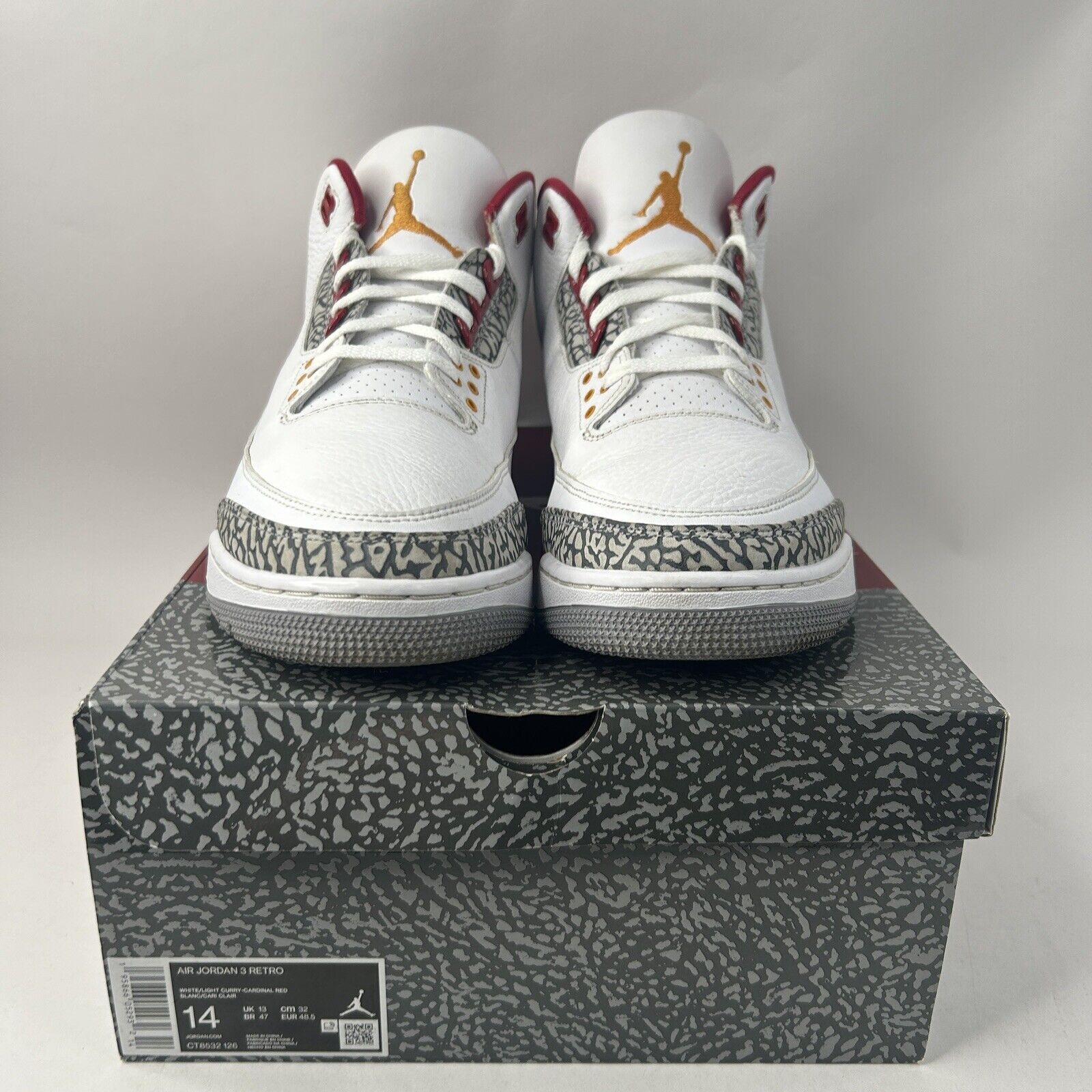 Nike Nike Shoes Air Jordan 3 Retro “Cardinal Red” 2024 Size US 14 / EU 47 - 2 Thumbnail
