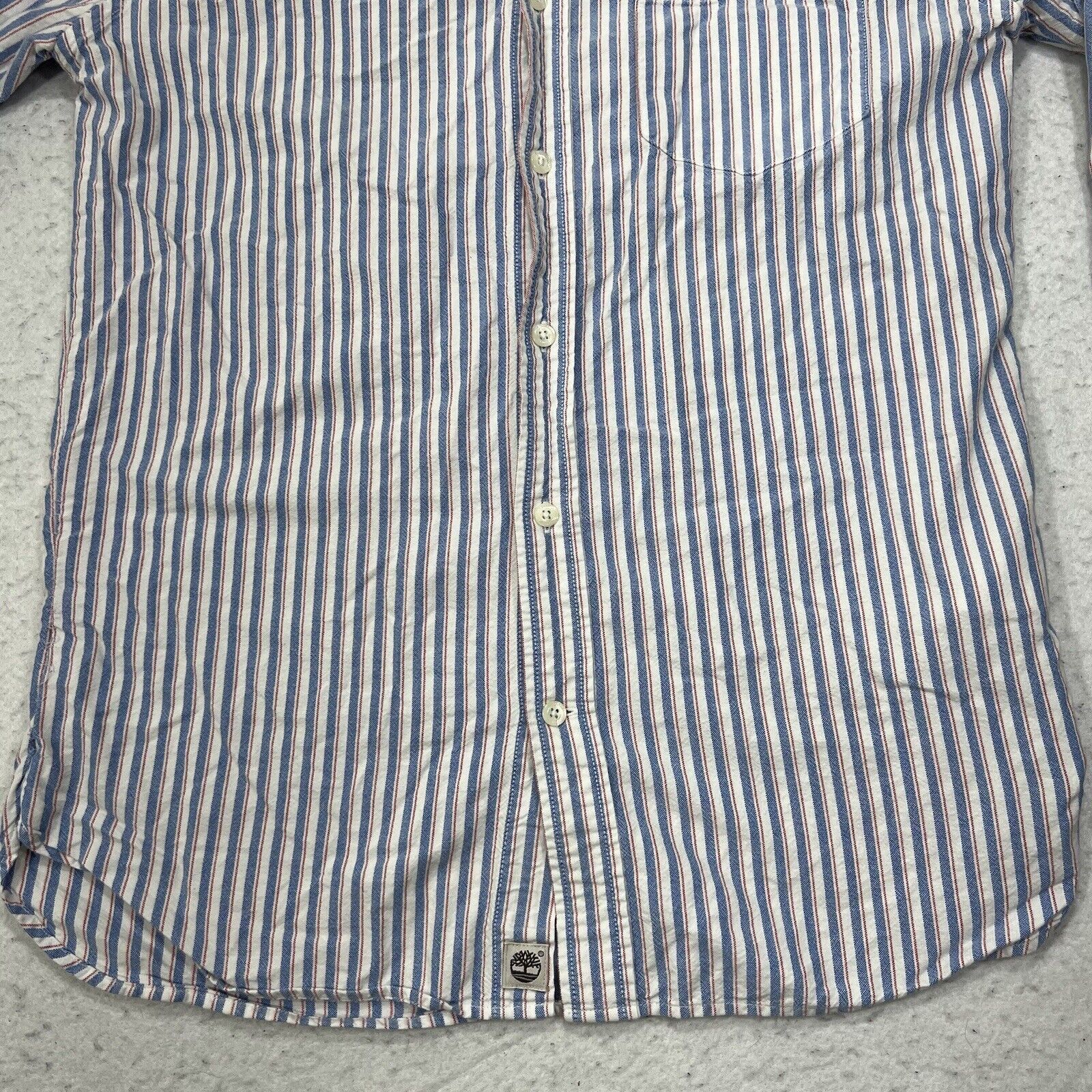 Timberland Timberland Earthkeepers Button Down Blue Striped Dress Shirt Size US S / EU 44-46 / 1 - 4 Thumbnail