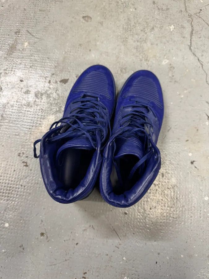 Balenciaga Balenciaga City Blue Monochrome Leather High Sneakers Size US 8 / EU 41 - 10 Thumbnail