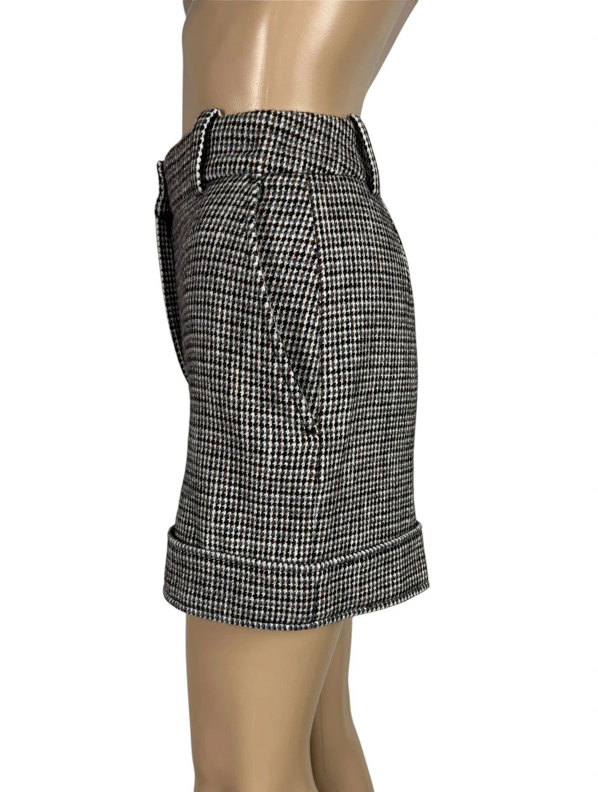 Maje Maje Shorts Herringbone Wool Cotton size 36 Size 26" / US 2 / IT 38 - 4 Thumbnail