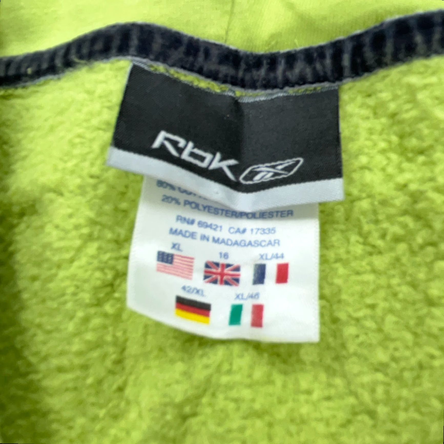 Reebok Reebok Hoodie Women XL Green Pullover Sweatshirt V-Neck Activewear Sports Size XL / US 12-14 / IT 48-50 - 6 Thumbnail