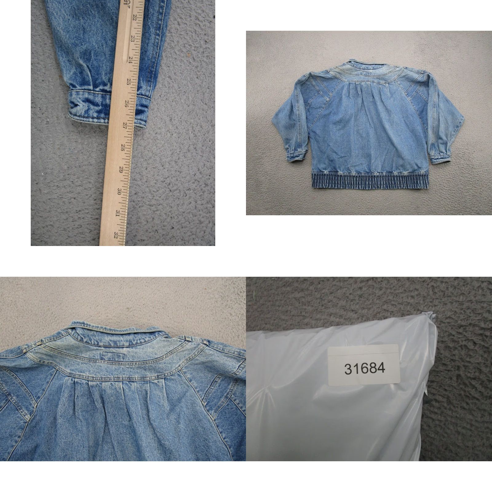 Denime VINTAGE SBII Denim Jacket Pocket 80s 90s Streetwear Women's Size S Blue Jacket Women Size S / US 4 / IT 40 - 8 Thumbnail