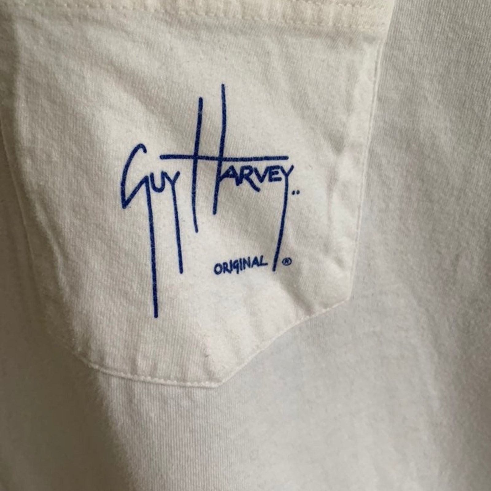 Guy Harvey Guy Harvey Men's Sz 2XL Shirt Cut Off White Swordfish Sport Size US XXL / EU 58 / 5 - 2 Thumbnail