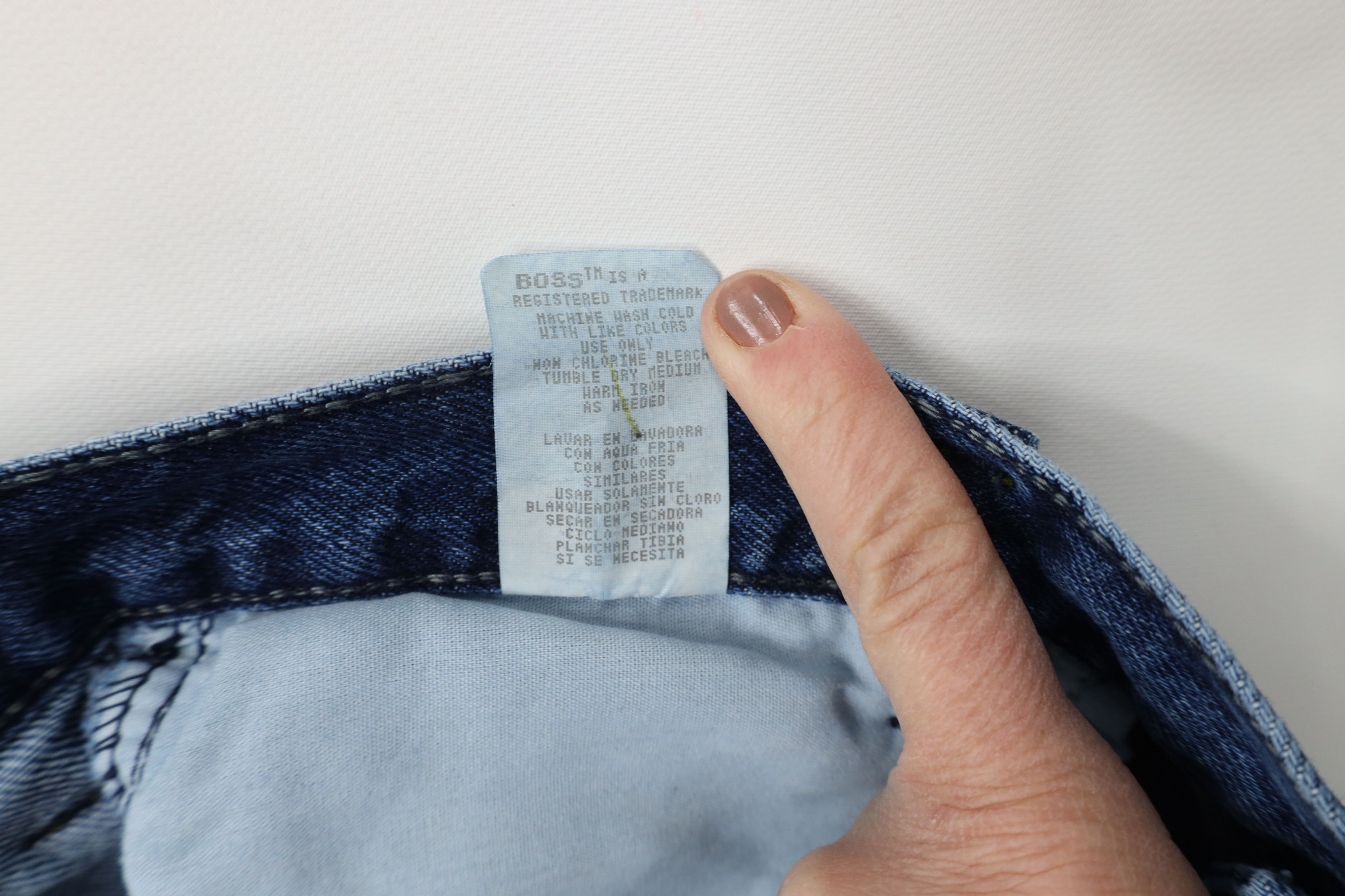 Vintage Deadstock Vintage 90s Boss Wide Leg Skateboard Denim Jeans Size US 36 / EU 52 - 9 Thumbnail