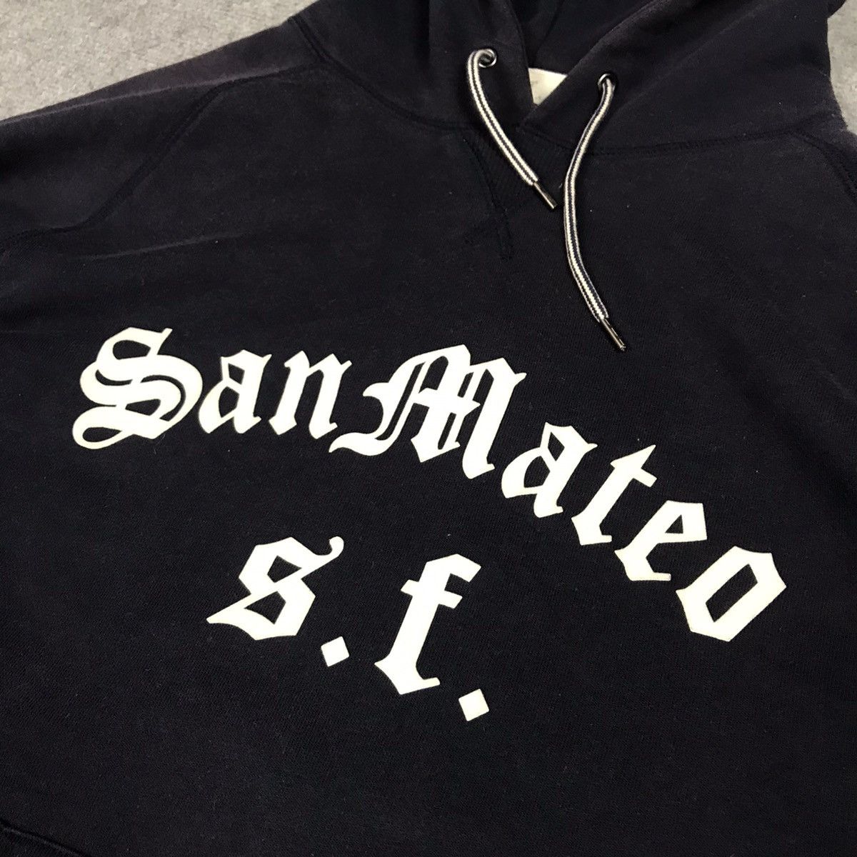 Japanese Brand SAN MATEO CALIFORNIA CITY NAVY HOODIES JACKET Size US L / EU 52-54 / 3 - 4 Thumbnail