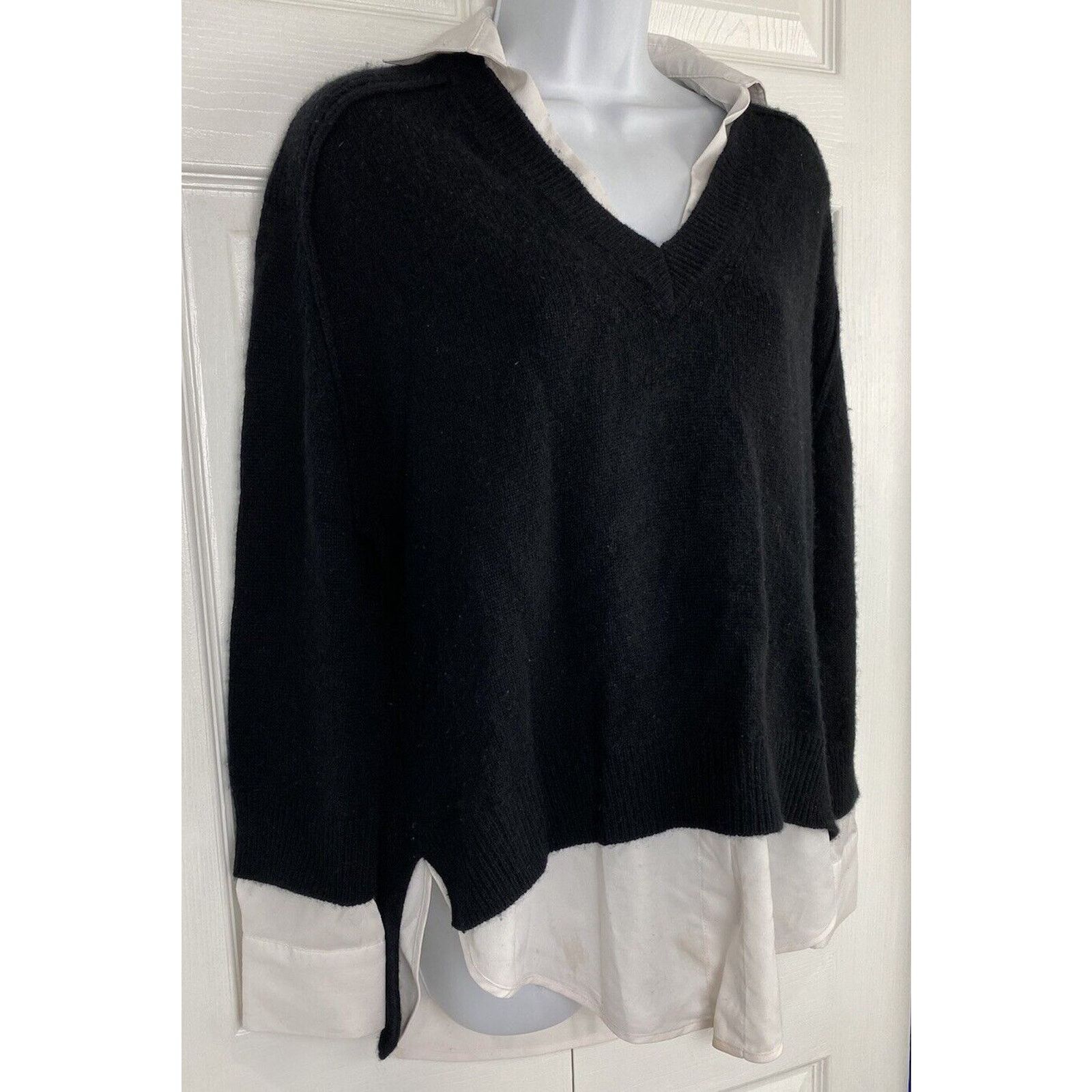 Brochu Walker Brochu Walker The Looker V Neck Wool Cashmere Sweater SZ S Size S / US 4 / IT 40 - 3 Thumbnail