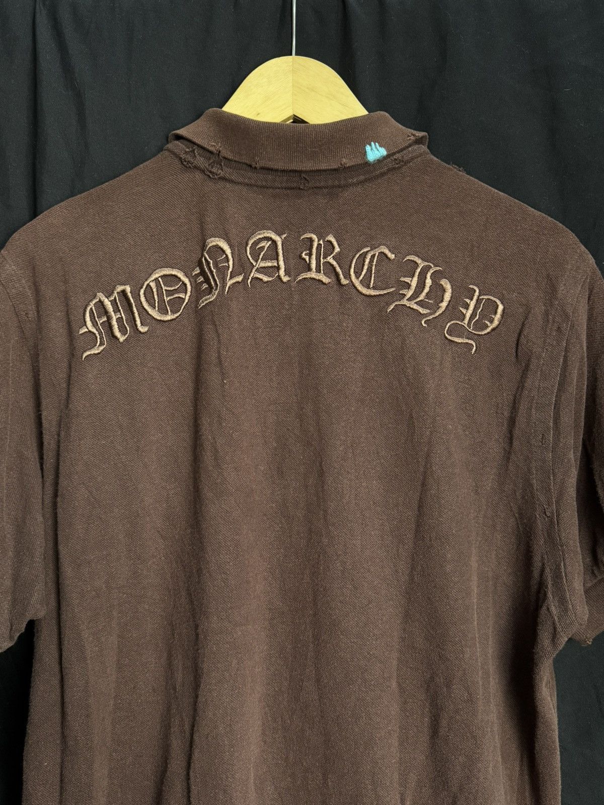 Hysteric Glamour Polo Shirt Crosses Monarchy Japanese Distressed Styled Lgb Size US L / EU 52-54 / 3 - 4 Thumbnail