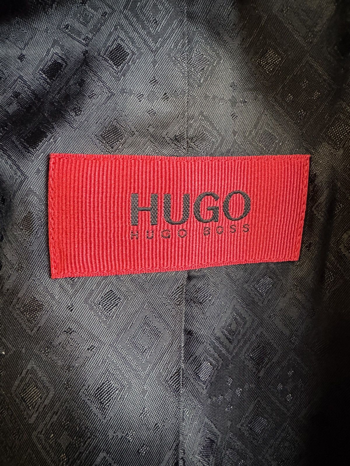 Hugo Boss Hugo Boss Black Cotton Blazer size 48 Size 48R - 2 Thumbnail