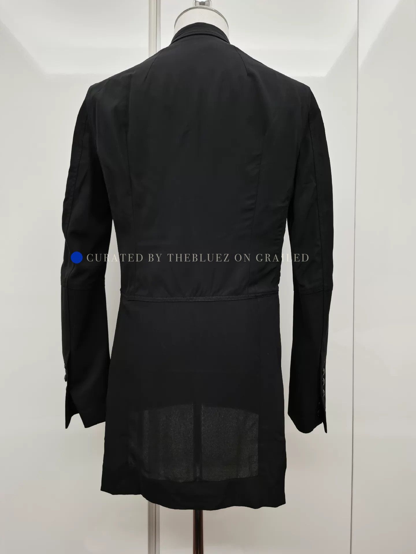 Rick Owens Paneled Black Summer Blazer in Size M Size US M / EU 48-50 / 2 - 1 Thumbnail