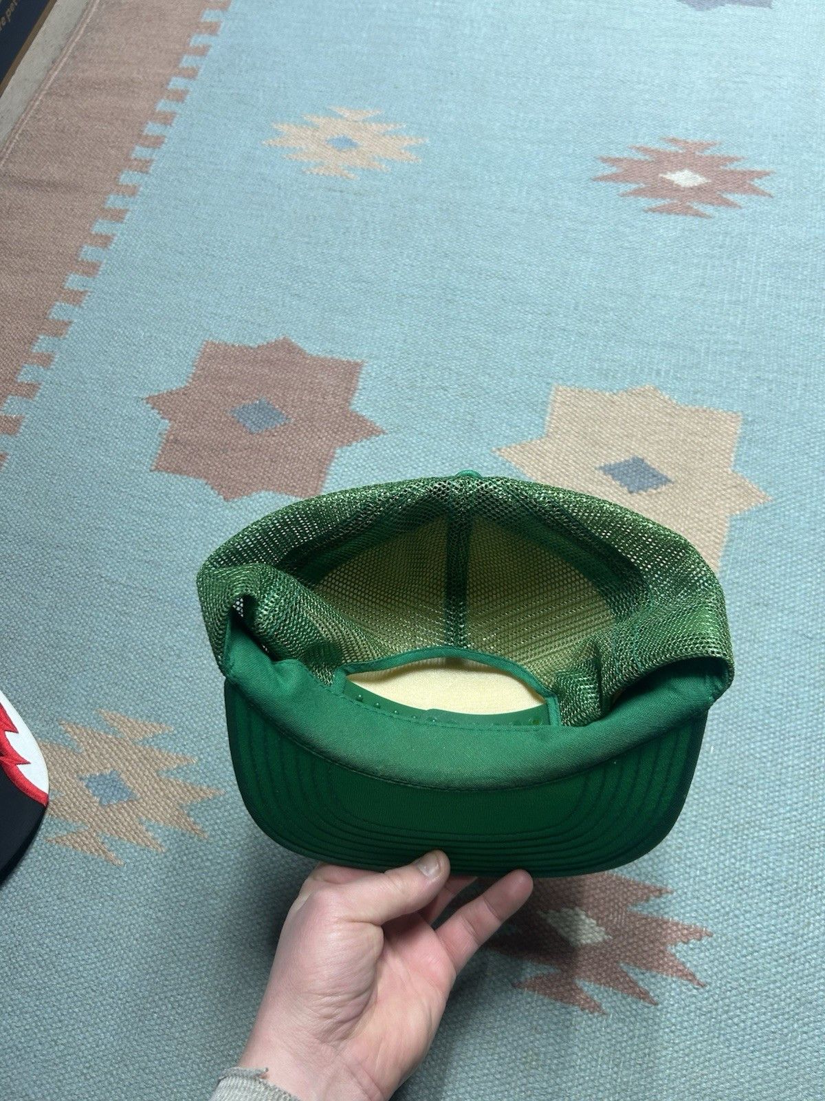 Vintage Vtg trucker hat mesh LAN country club Lansing Michigan snap Size ONE SIZE - 4 Thumbnail