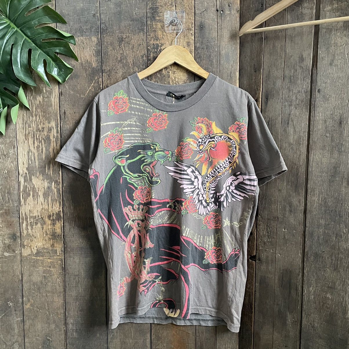 Christian Audigier × Ed Hardy Vintage Christian Audiger Tatoo Tshirt Size US L / EU 52-54 / 3 - 1 Thumbnail