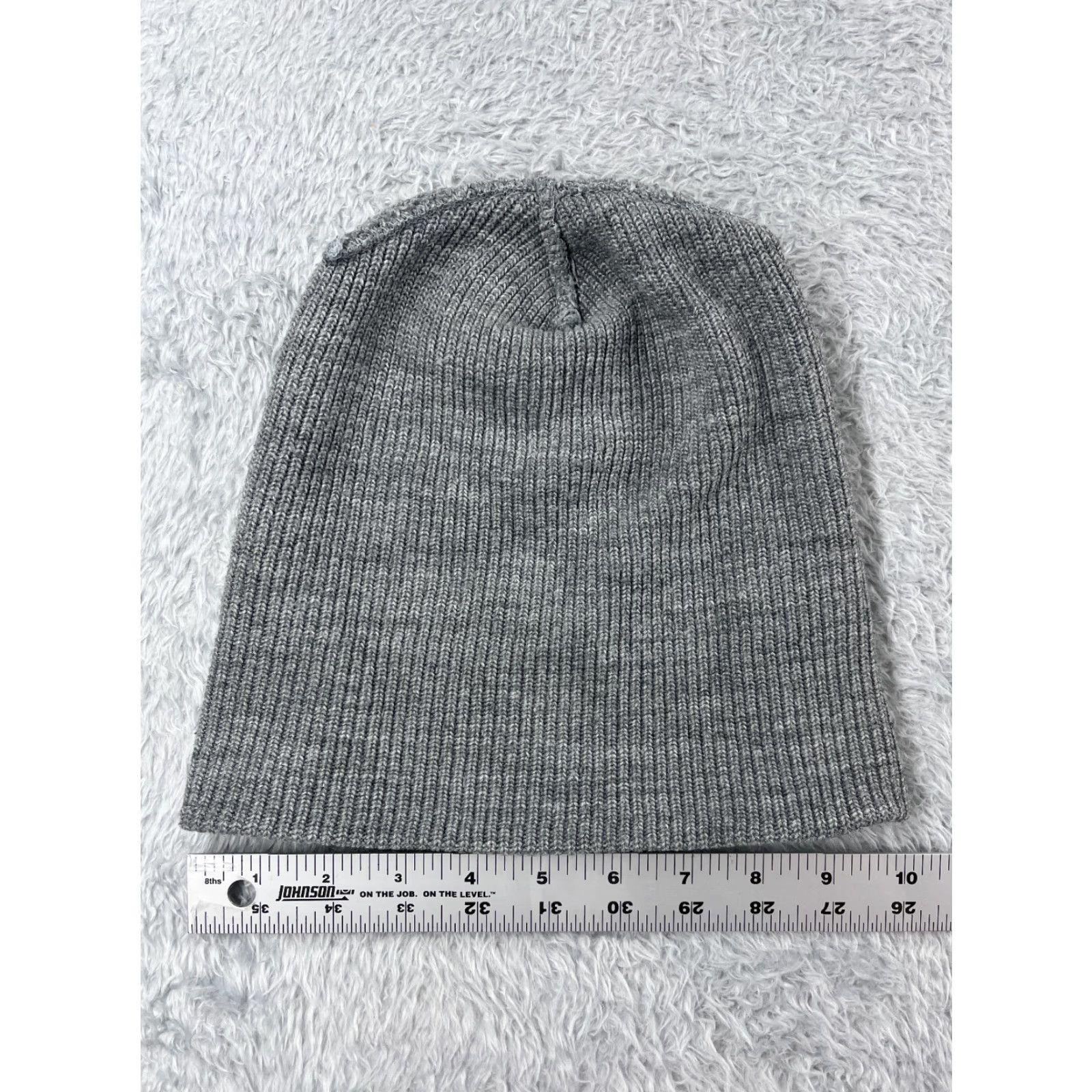 Vintage Beanie Toque Adult One Size Gray Knit Acrylic Winter Snow Ski Outdoors Size ONE SIZE - 4 Thumbnail