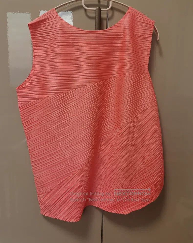 Issey Miyake Issey Miyake Pink Vest Size L / US 10 / IT 46 - 2 Thumbnail