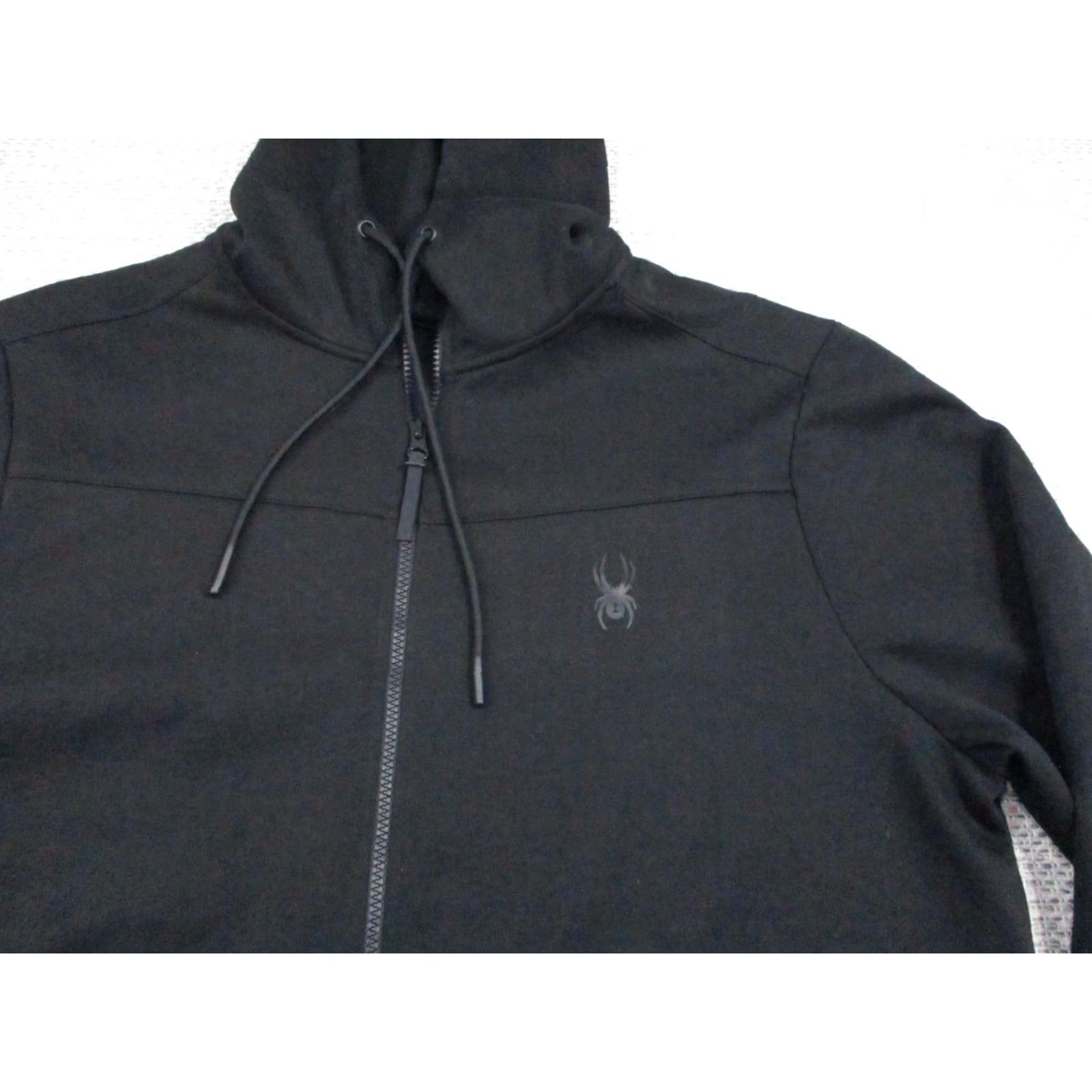 Spyder Spyder Active Hoodie Mens XL Black Full Zip Sweatshirt Jacket Logo Athletic Size US XL / EU 56 / 4 - 4 Thumbnail