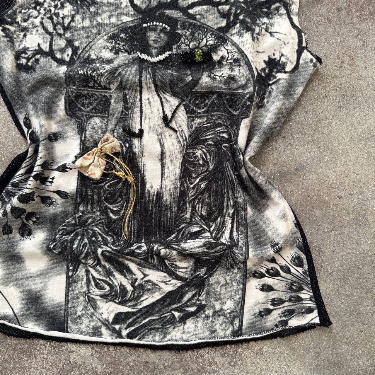 If Six Was Nine Gothic Y2K Vintage Punk Tank Top Size S / US 4 / IT 40 - 7 Thumbnail