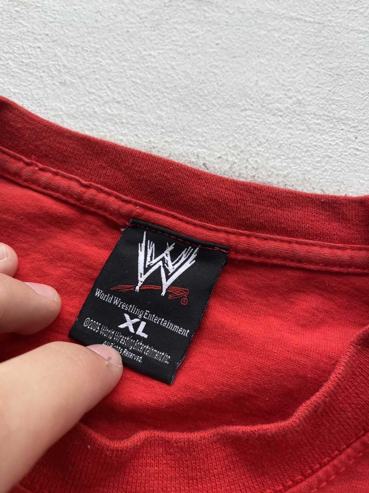 Vintage × WWE 2005 WWE Hulkamania Wrestling Mania Licensed Red Mens Shirt Size US XL / EU 56 / 4 - 4 Thumbnail