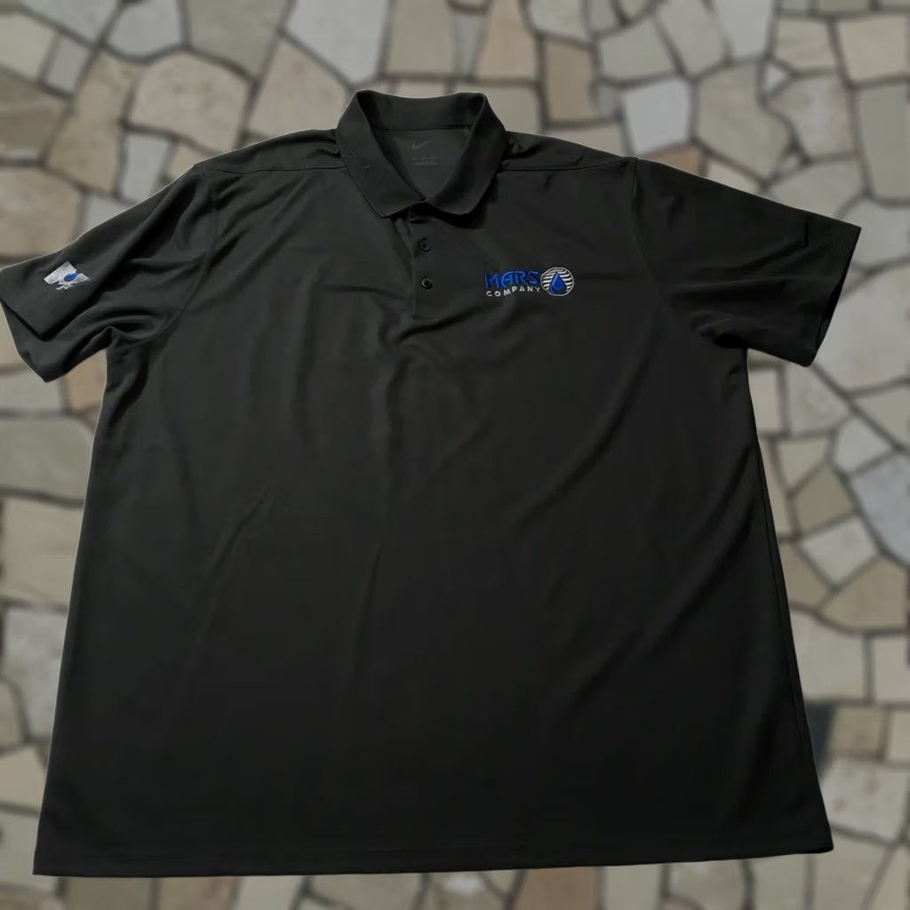 Nike Nike Dri-Fit Charcoal Gray Golf Polo Short Sleeve Mens 2XL Embroidered MARS Polo Shirt Sports Golf Nike Dri-Fit Mens 2XL Gray Size US XXL / EU 58 / 5 - 1 Thumbnail