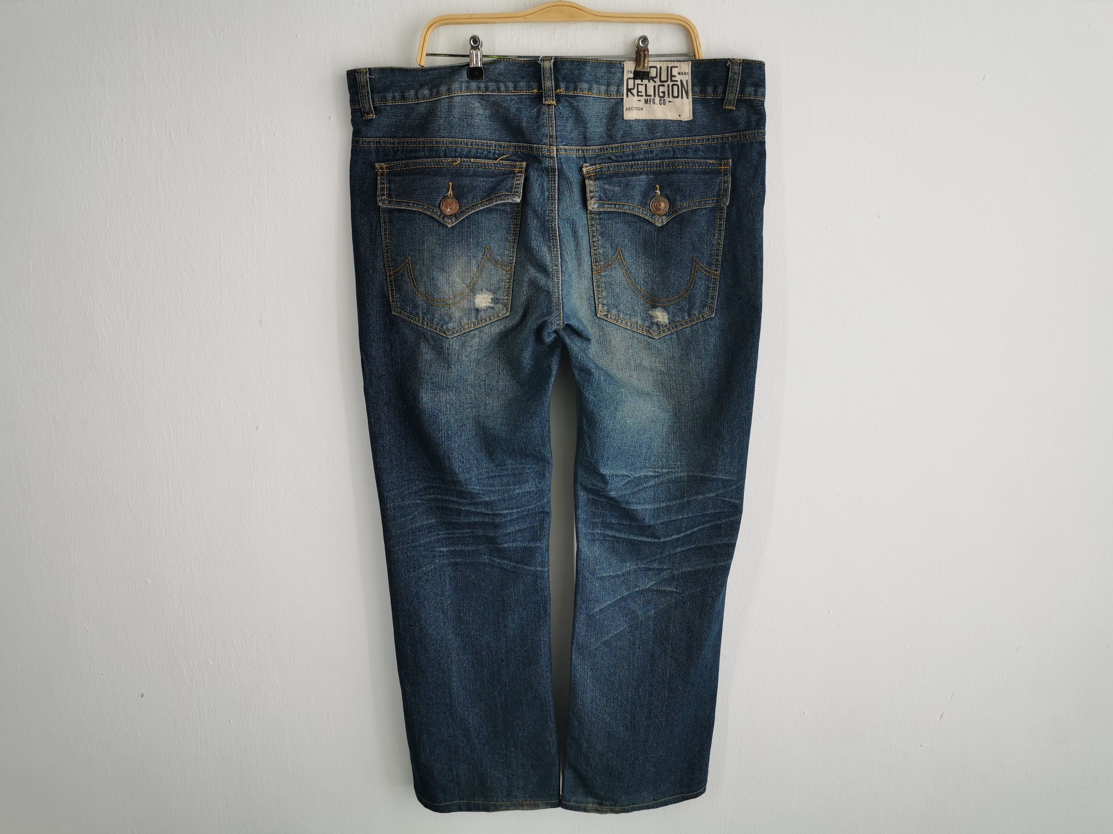 True Religion Vintage 90s True Religion Denim Jeans Made In USA Size 42 Size US 42 / EU 58 - 3 Thumbnail