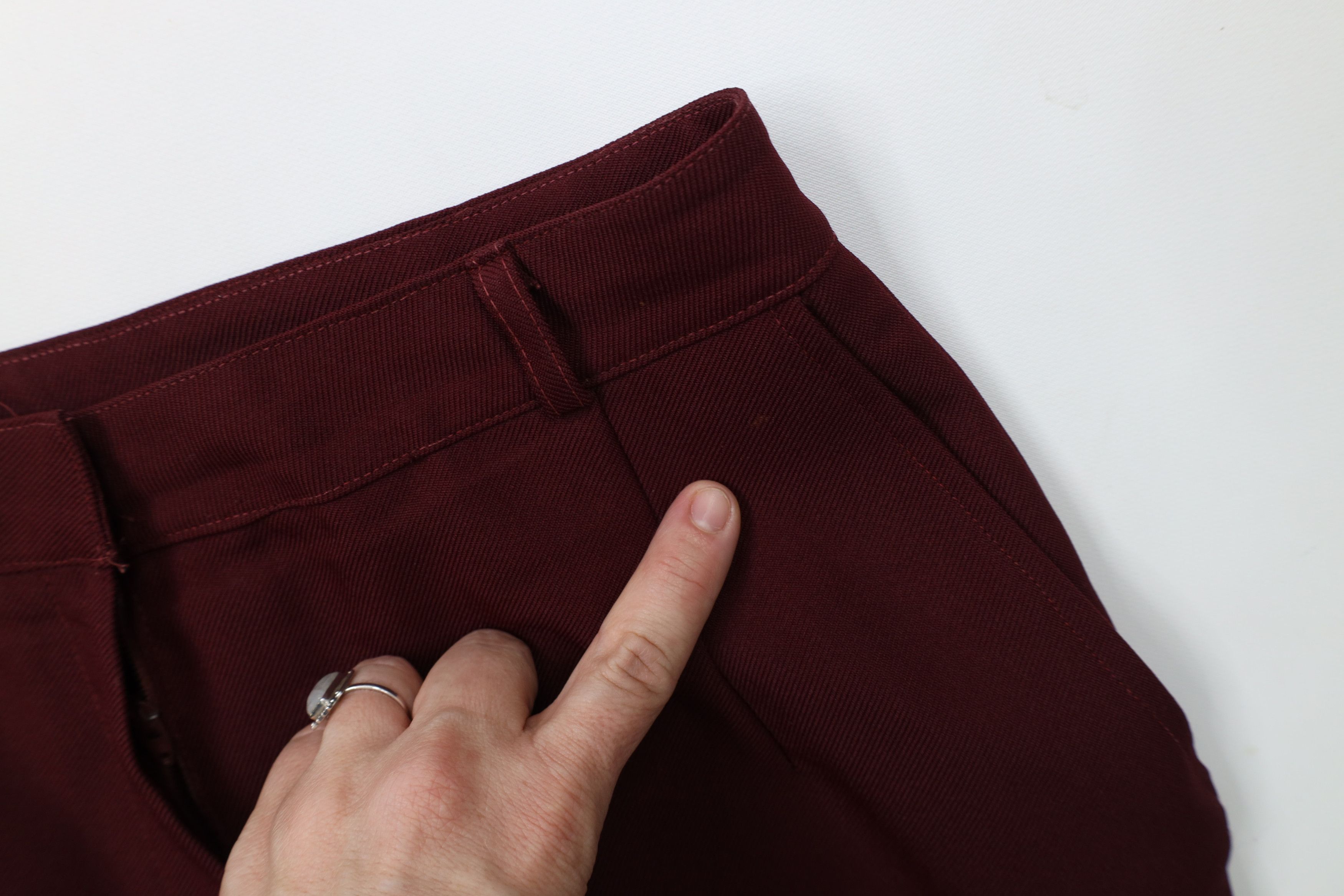 Vintage Vintage 70s Streetwear Knit Bell Bottoms Chino Pants Red USA Size 27" / US 4 / IT 40 - 7 Thumbnail