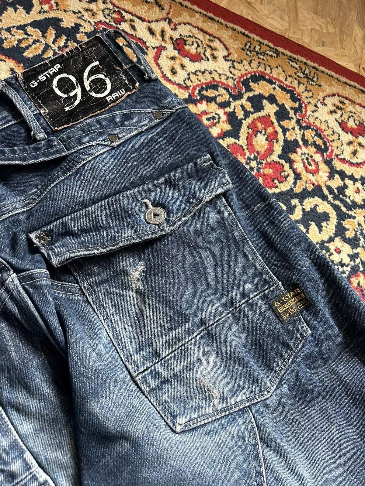 Other Vintage G-star denim pants big logo rare y2k streetwear Size US 34 / EU 50 - 5 Thumbnail