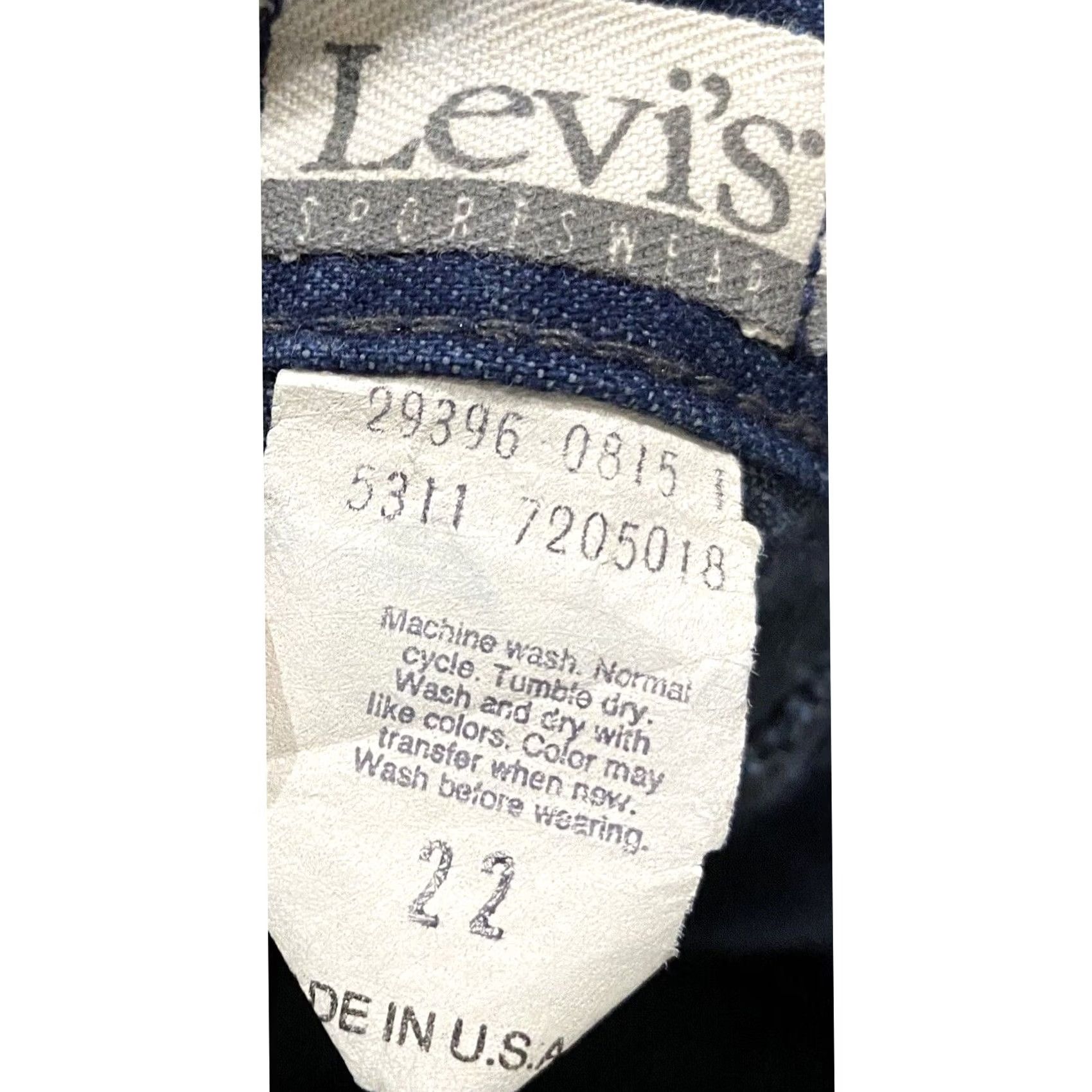 Levi's VINTAGE Levi's Sportswear Jeans Womens Size 22 Pleated High Waisted Blue Cotton 34” Waist 32” Inseam Mens Size 40" / US 18 - 6 Thumbnail