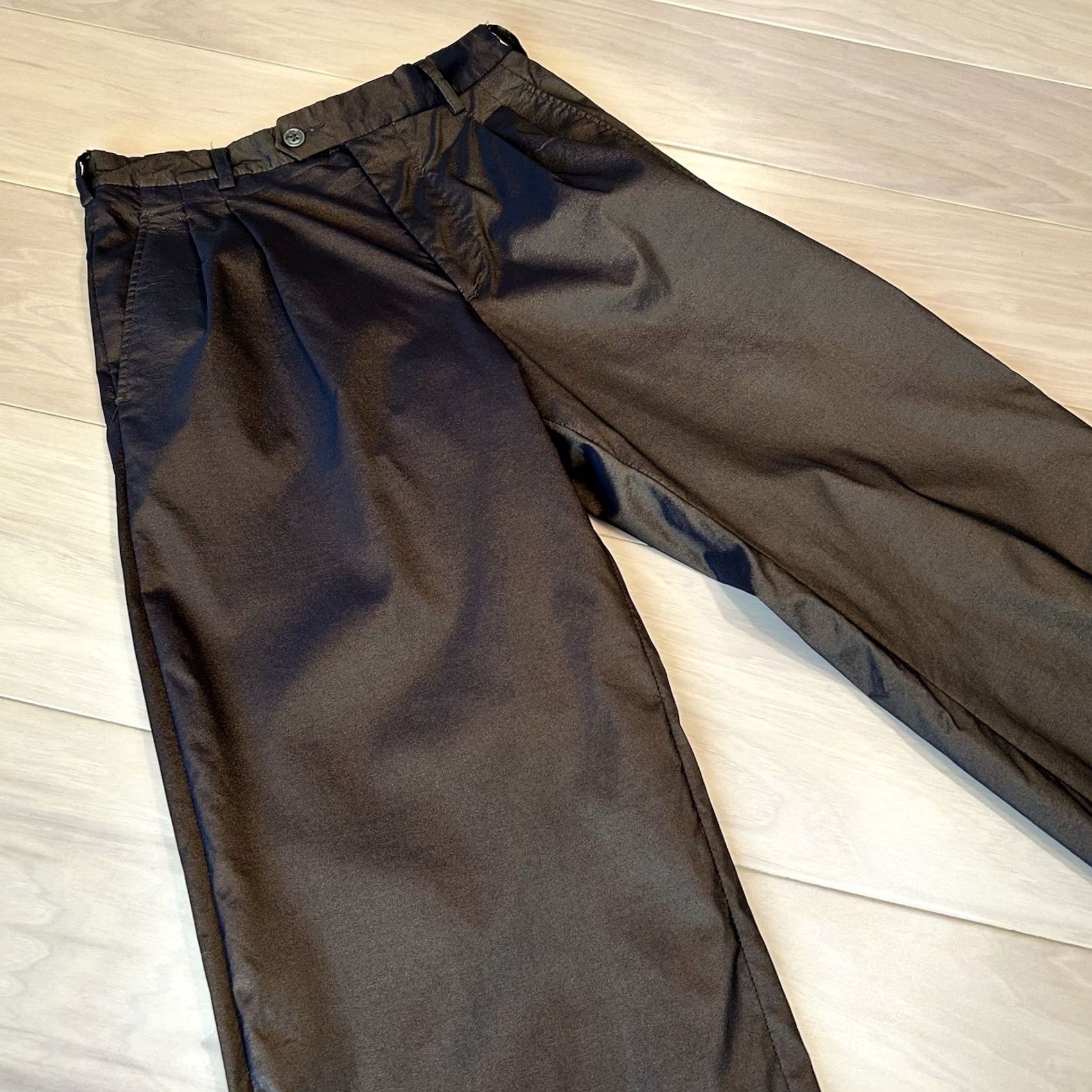 DKNY VINTAGE DKNY Dress Pants Wide-Leg High Rise 26W 27In Inseam Pearlescent Nylon Blend Mulher Womens Pants Size 26" / US 2 / IT 38 - 2 Thumbnail