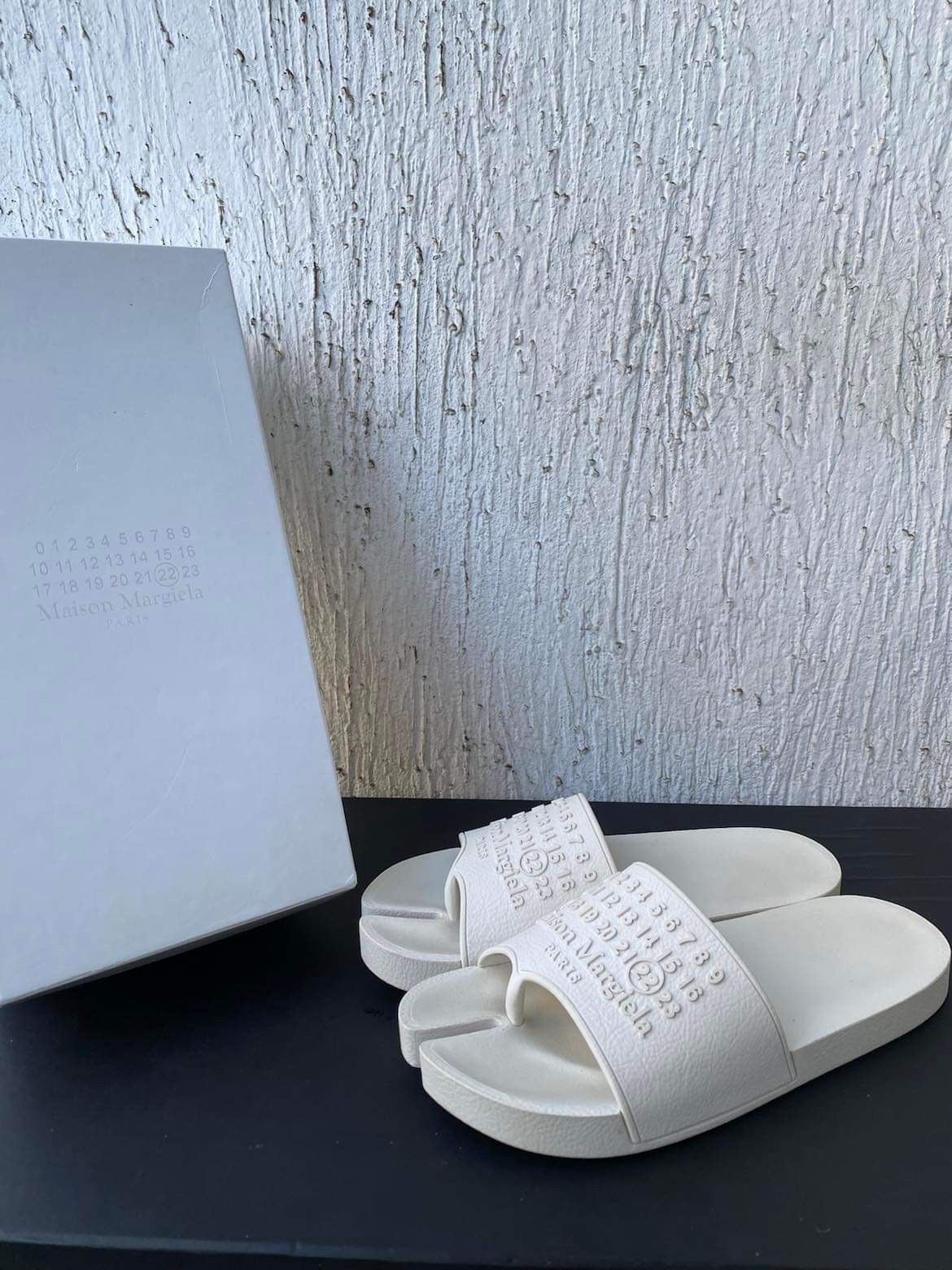 Maison Margiela SS21 white tabs slides Size US 7.5 / EU 40-41 - 1 Thumbnail