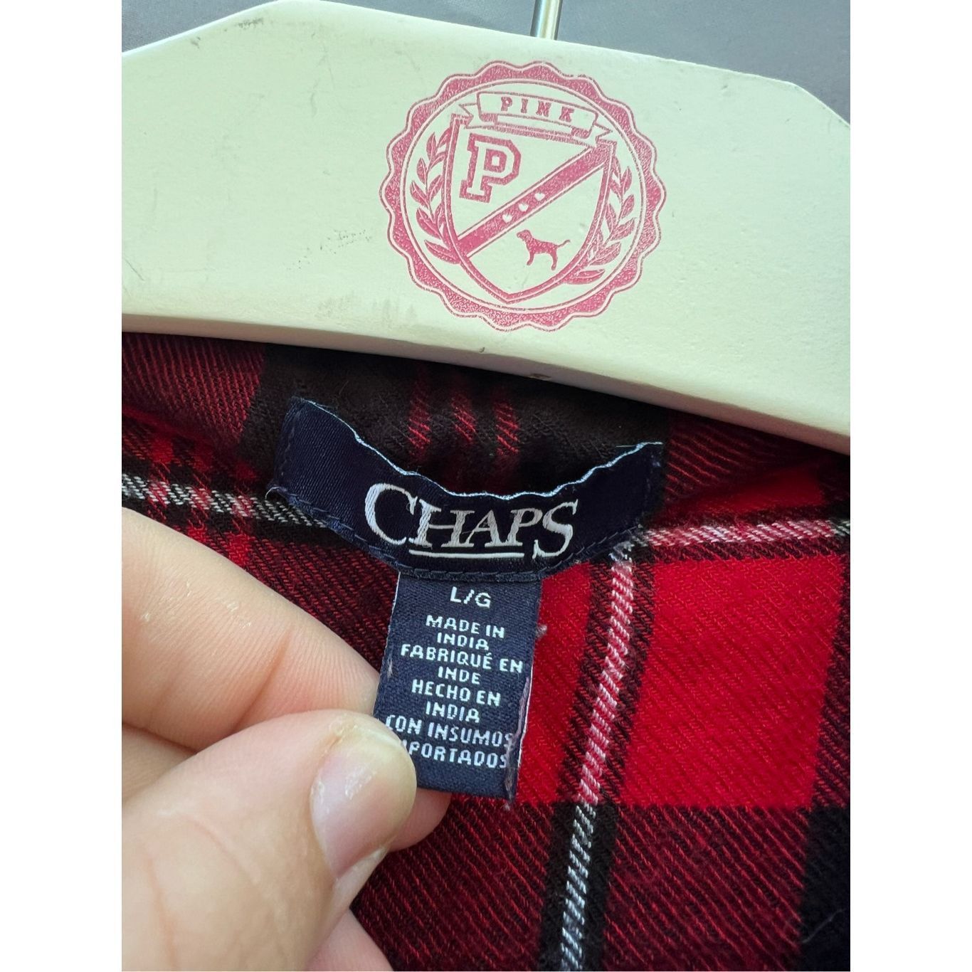 Chaps Chaps Red And Black Plaid Button Up Shirt Woman’s Large Size L / US 10 / IT 46 - 5 Thumbnail