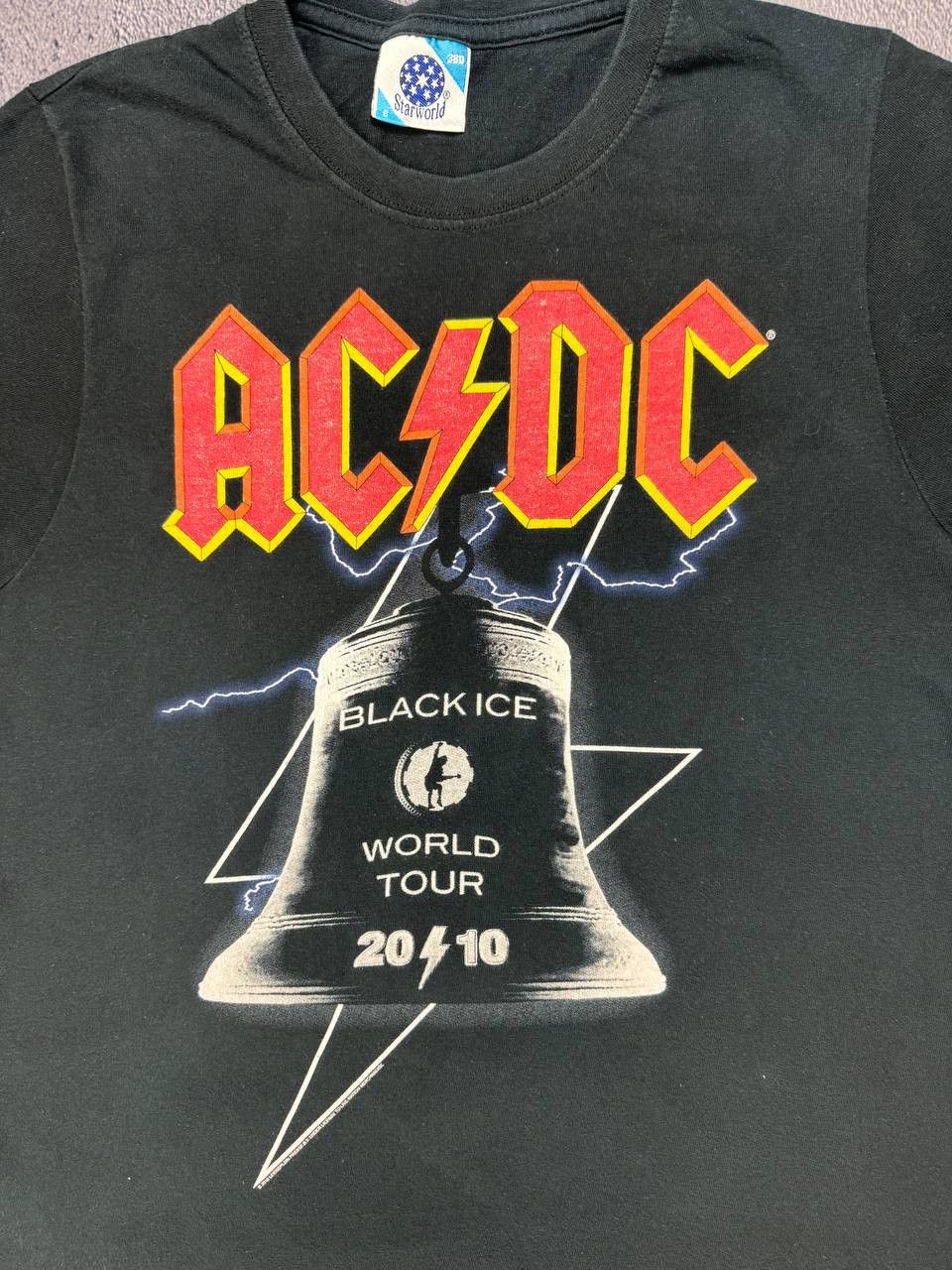 AC/DC World Tour "Black Ice" 2010 T Shirt Size US S / EU 44-46 / 1 - 6 Thumbnail